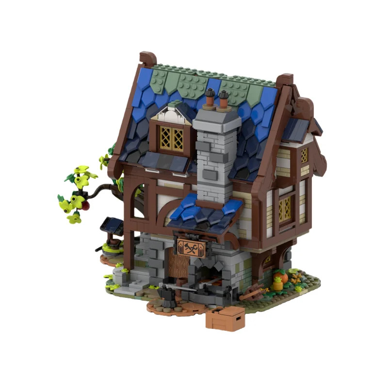New Medieval Cottage House 1791Pcs Building Blocks Architecture Set Unbranded
