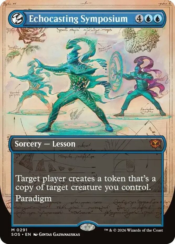 1x Echocasting Symposium ~~ Borderless - Foil NM-Mint, English Secrets of Strixh