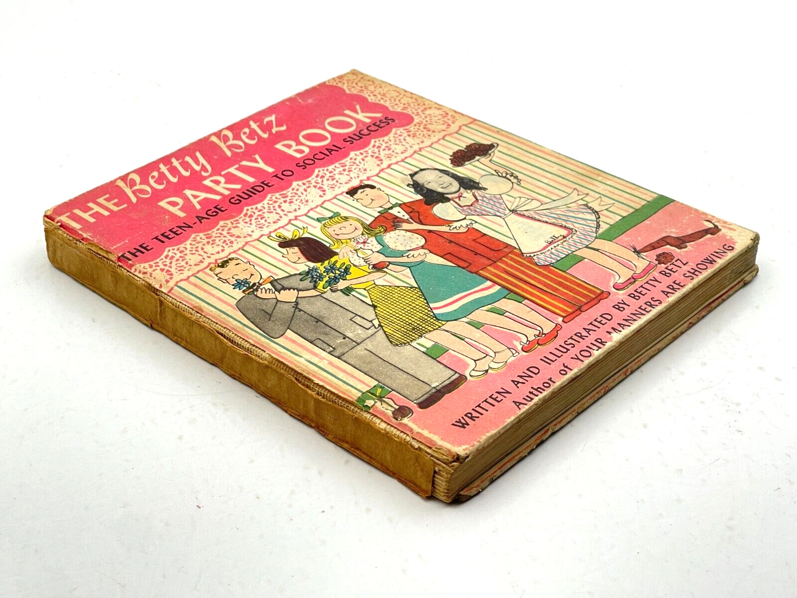 Vintage 1947 Betty Betz Party Book Teenager Guide Social Success Hardcover Book Vintage 1947 Betty Betz Party Book Teenager Guide Social Success Hardcover Book