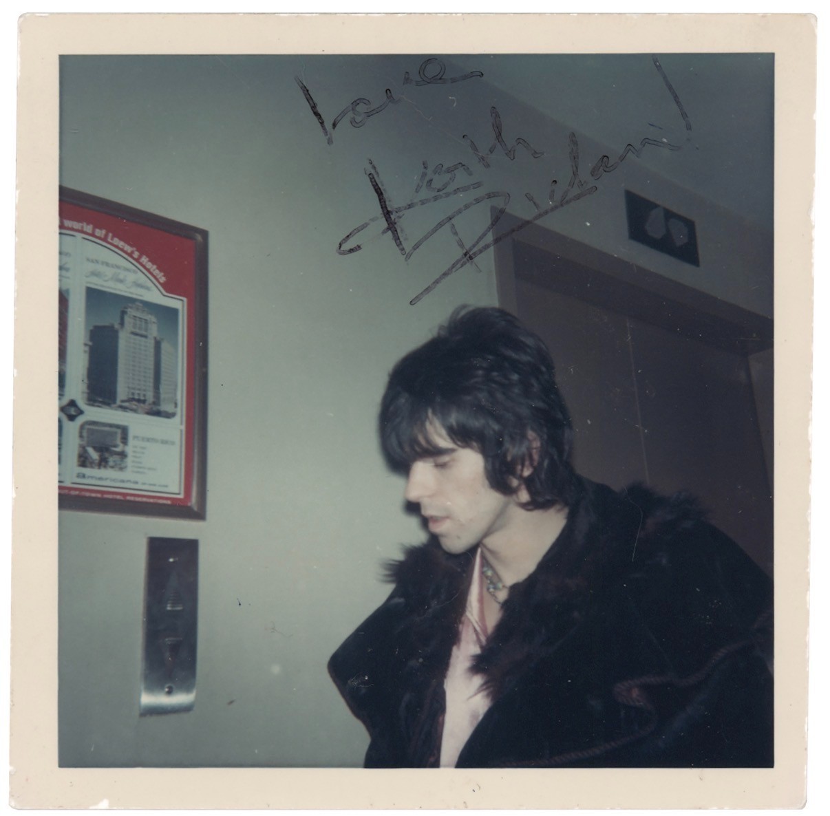 Keith Richards Signed 1968 Snapshot Type 1 Epperson The Rolling Stones RRAuction