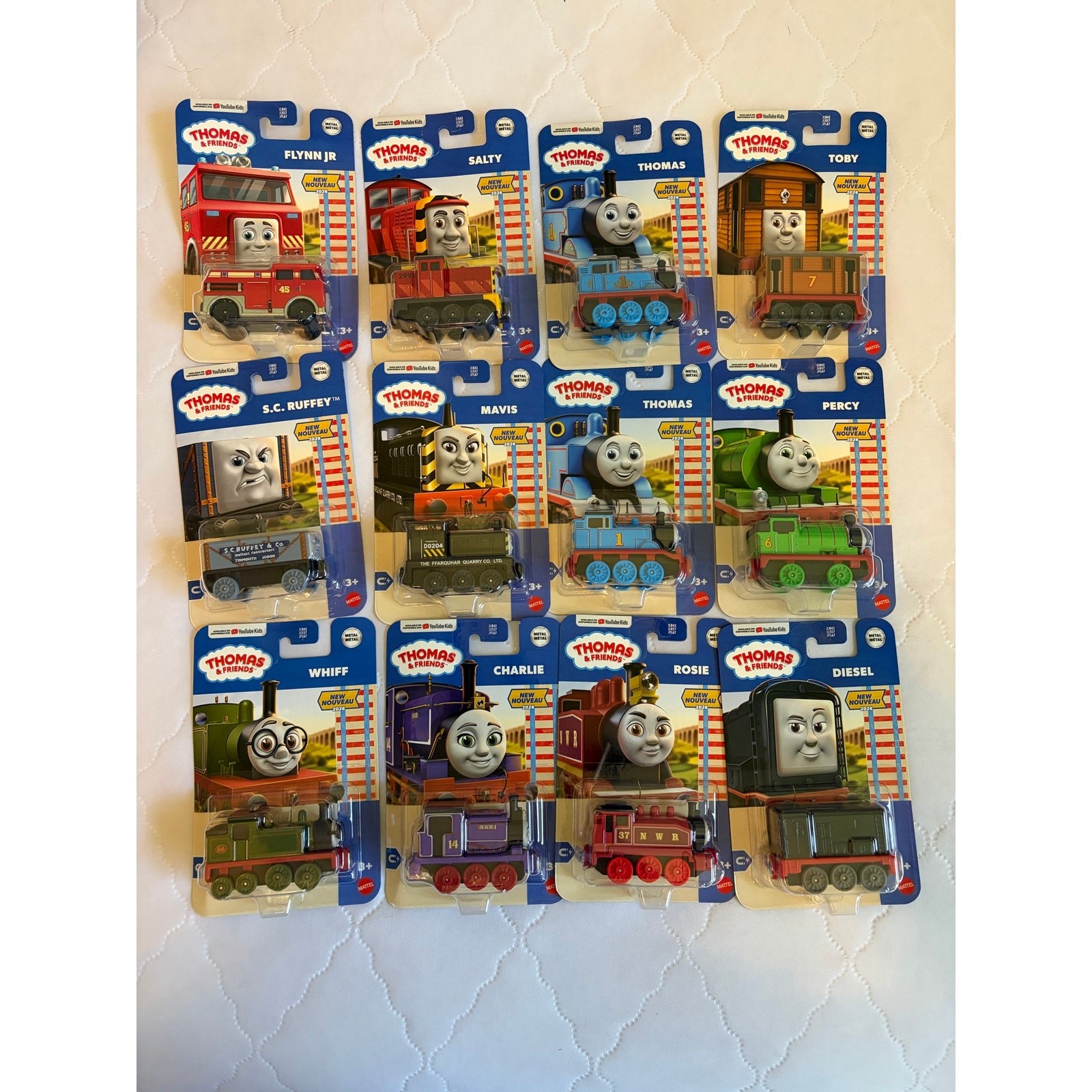 Thomas and Friends Metal collection 2026 Lot of 12 Train Cars NEW Whiff Mavis +