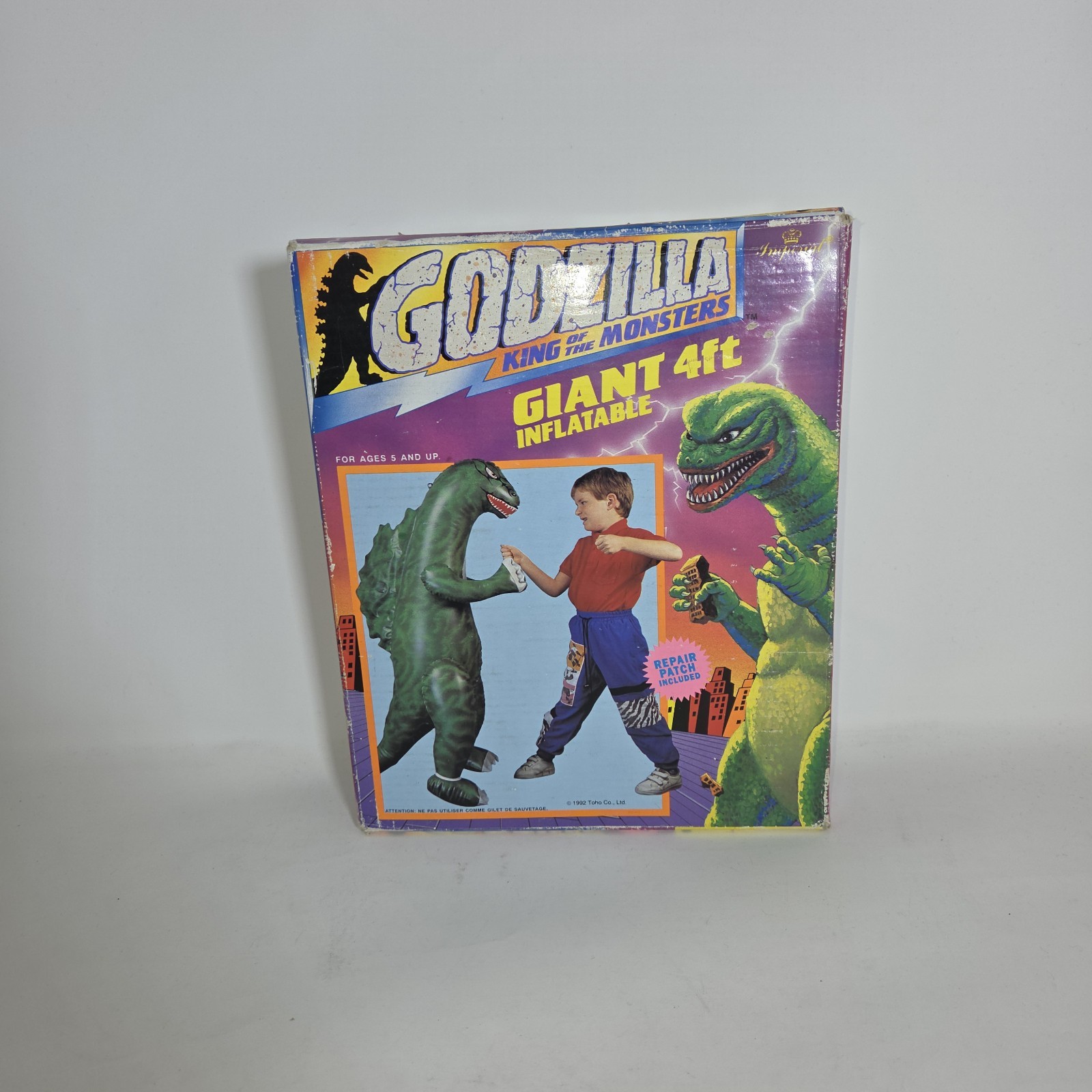 GODZILLA Giant 4 Foot Inflatable 1992 Toho Co. IMPERIAL BRAND NEW, SEALED W3 GODZILLA Giant 4 Foot Inflatable 1992 Toho Co. IMPERIAL BRAND NEW, SEALED W3