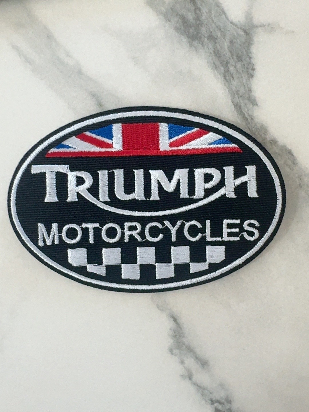 Triumph Motorcycles Embroidered Patch Union Jack British Motorcycle Biker Racin Triumph Motorcycles Embroidered Patch Union Jack British Motorcycle Biker Racin