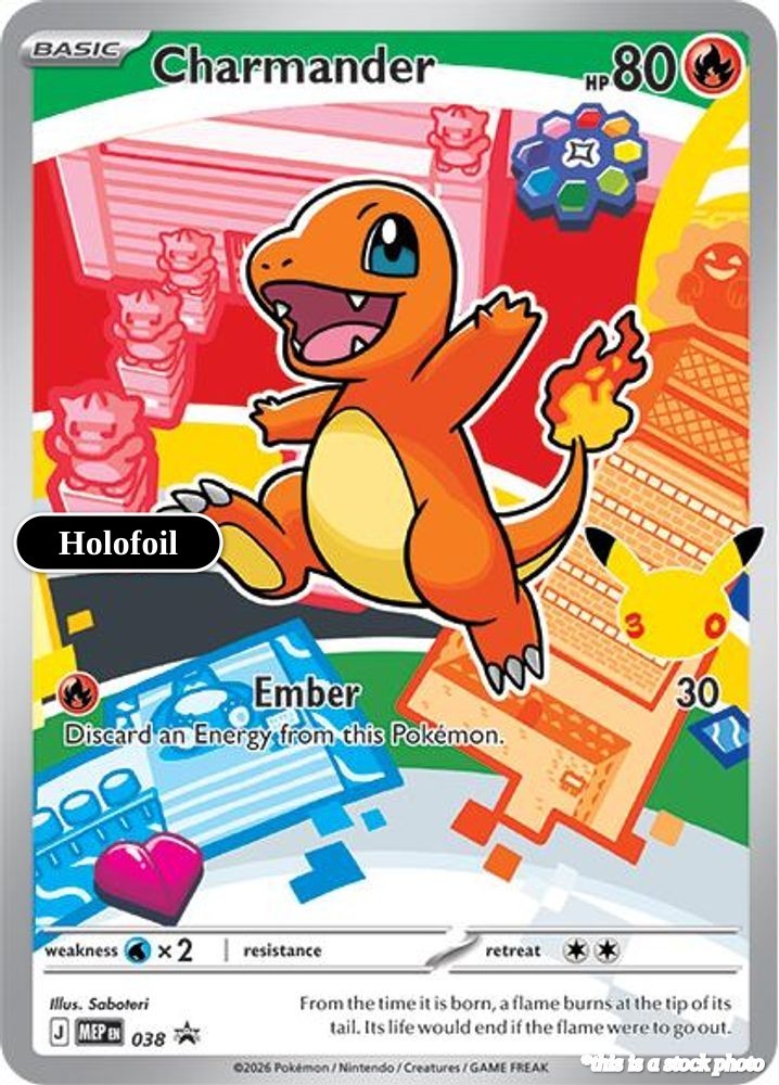 Charmander MEP 038 Pokémon ME: Mega Evolution Promo Promo Holofoil EN NM Charmander MEP 038 Pokémon ME: Mega Evolution Promo Promo Holofoil EN NM