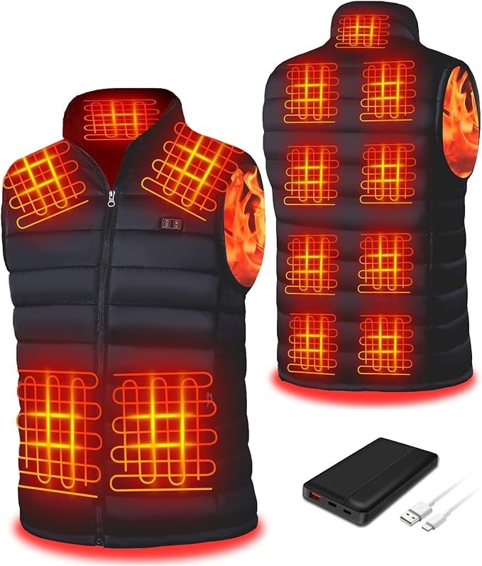 Unisex Heated Vest for Men and Women with 10000 Mah Battery Pack Unisex Heated Vest for Men and Women with 10000 Mah Battery Pack