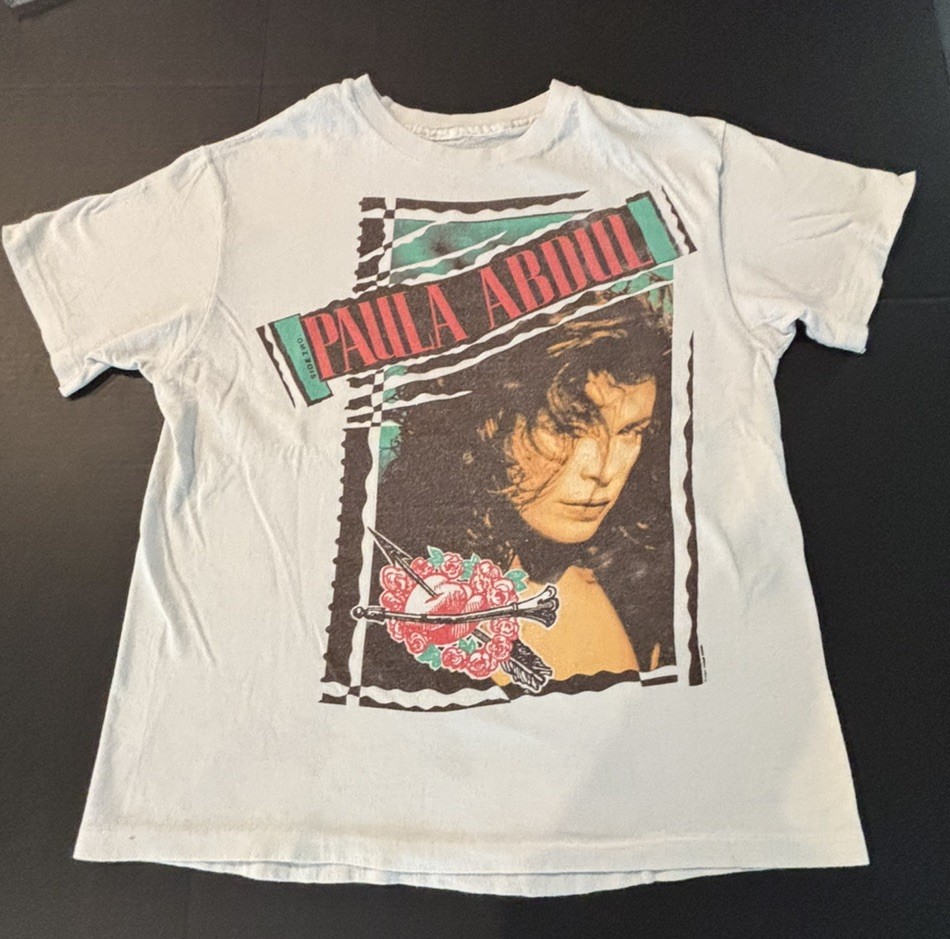 Paula Abdul 1989 Club MTV Tour Concert T-Sheet - No size listed