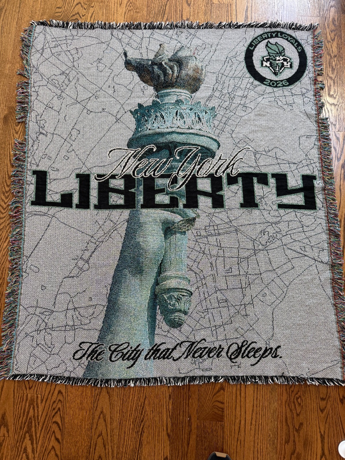 NEW WNBA New York Liberty Promotion Throw Blanket ( 60\ NEW WNBA New York Liberty Promotion Throw Blanket ( 60\