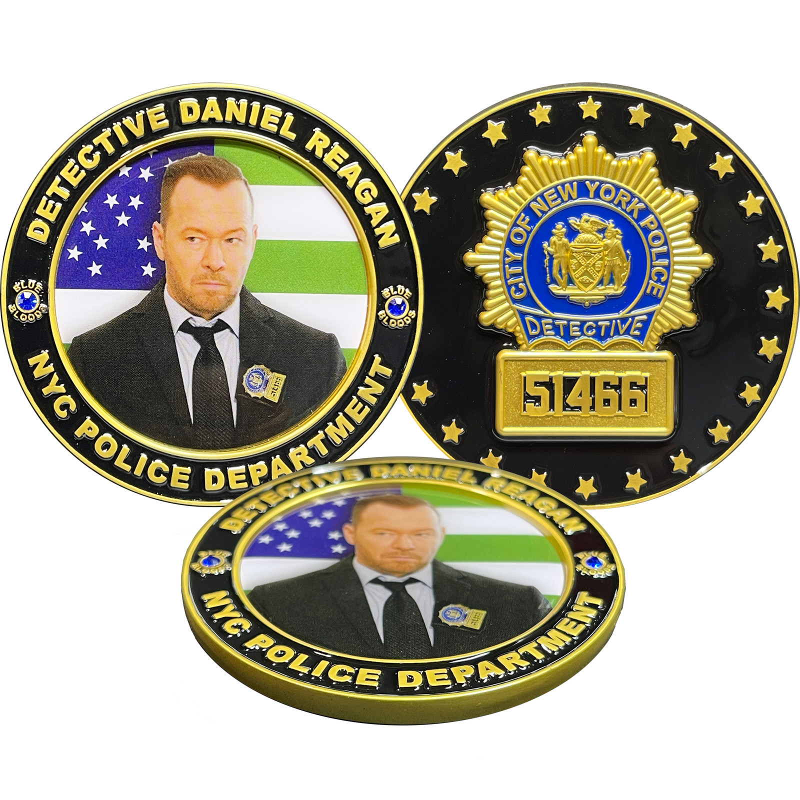 BL4-004 Blue Bloods NYPD Detective Daniel Reagan Police Officer Donnie Wahlberg BL4-004 Blue Bloods NYPD Detective Daniel Reagan Police Officer Donnie Wahlberg