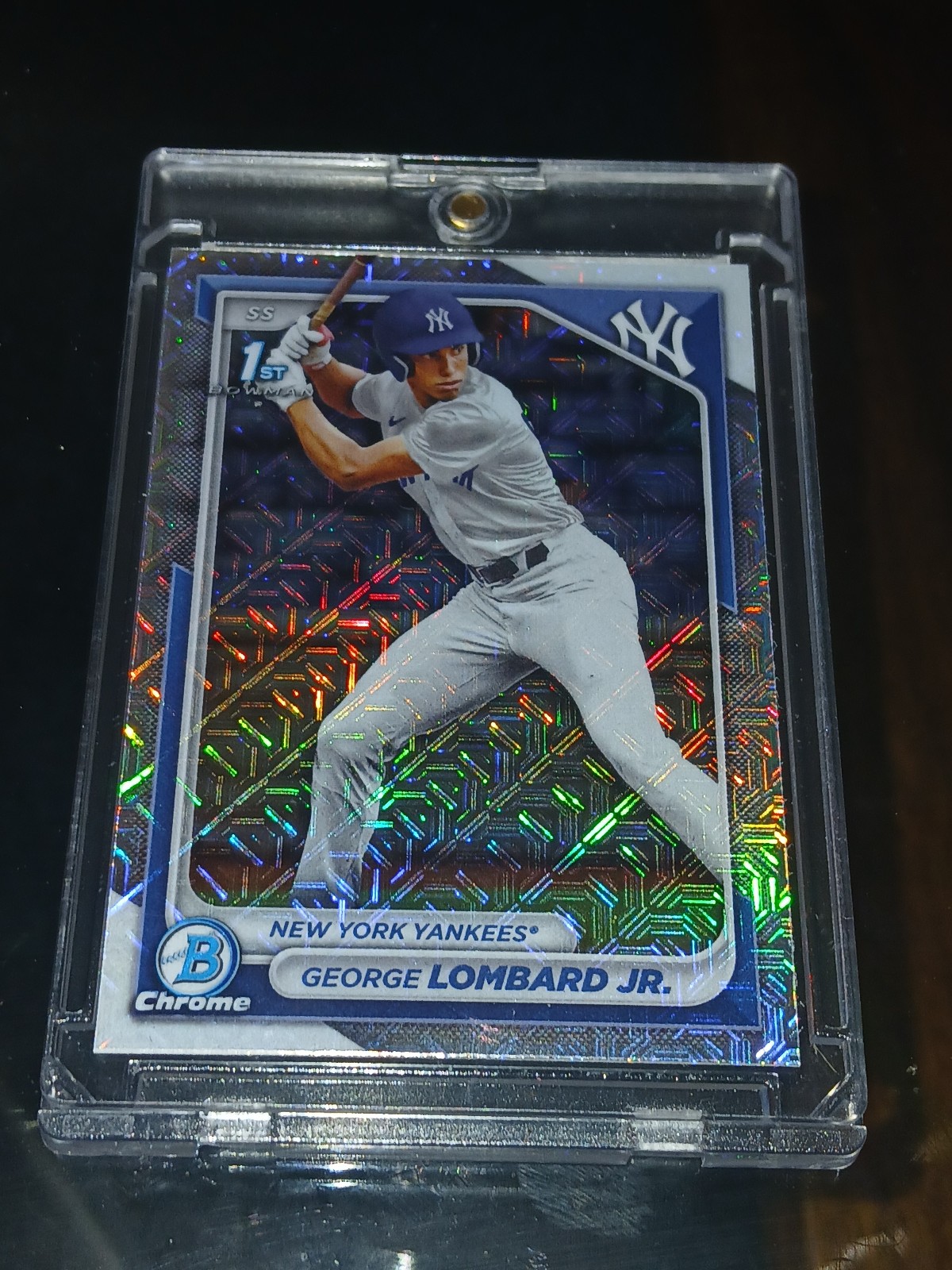 GEORGE LOMBARD JR - RARE - RAINBOW REFRACTOR ROOKIE INVESTMENT CARD YANKEES