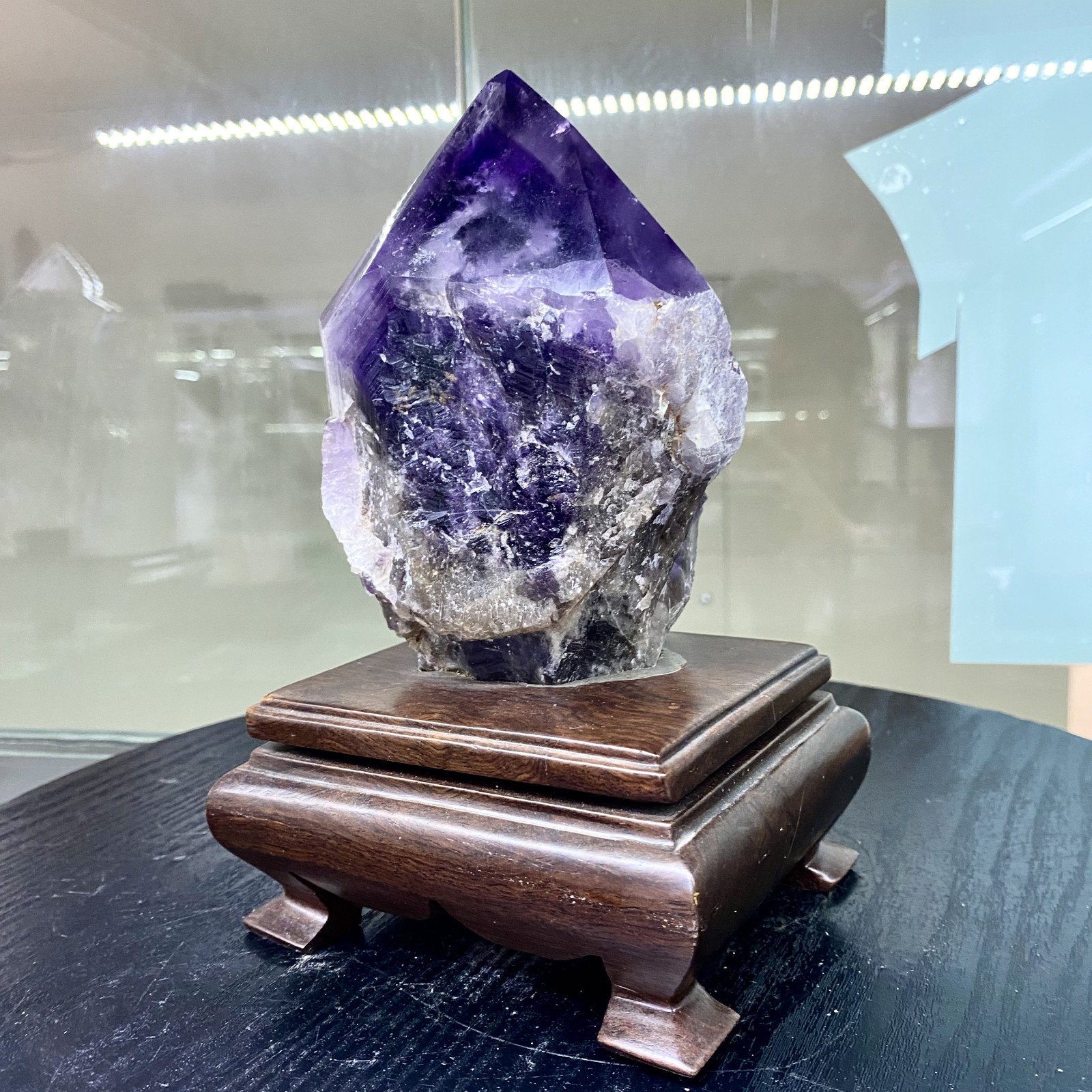 4.7LB Natural Amethyst Cluster Quartz Crystal backbone mineral Specimen energy