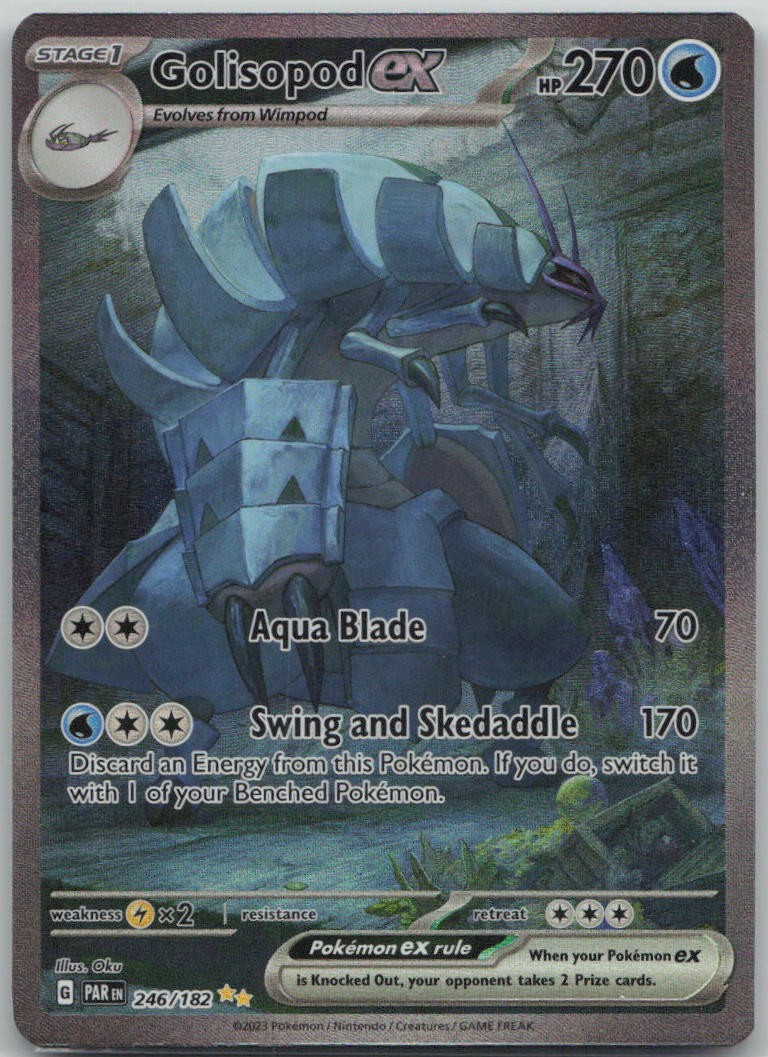 Golisopod ex 246/182 Special Illustration Rare Paradox Rift NM Pokemon Golisopod ex 246/182 Special Illustration Rare Paradox Rift NM Pokemon