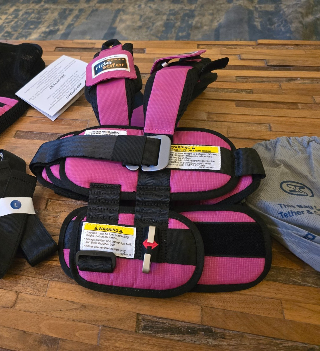 RideSafer® -Delight Travel Car Seat Vest, (Generation 5) SIZE- (EXTRA-SMALL) 