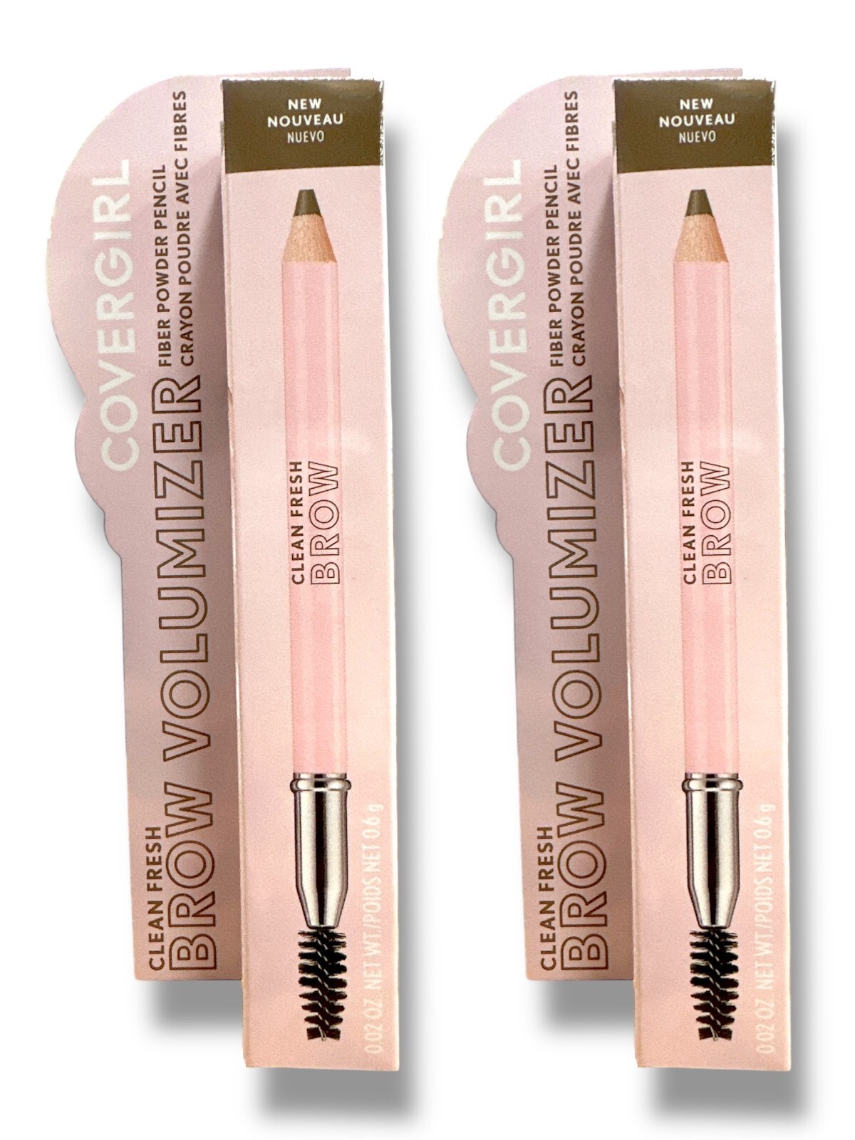 2X COVERGIRL Clean Fresh Brow Volumizer Eyebrow Pencil LOT OF 2 NEW