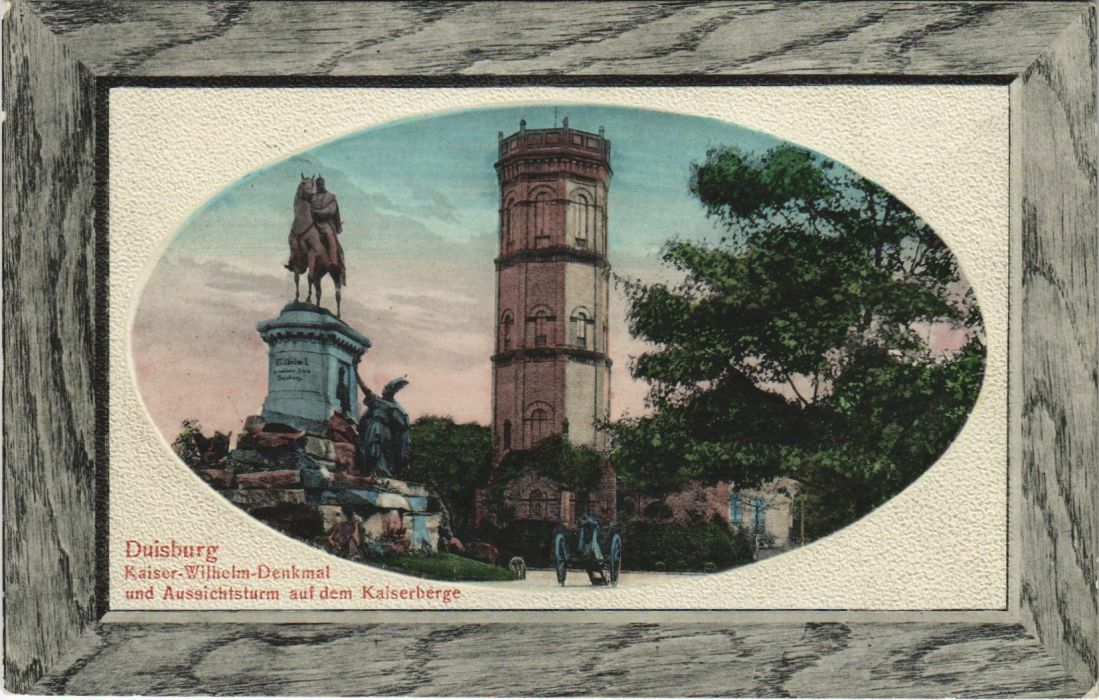 CPA AK Duisburg Kaiser Wilhelm monument Germany (1079393)