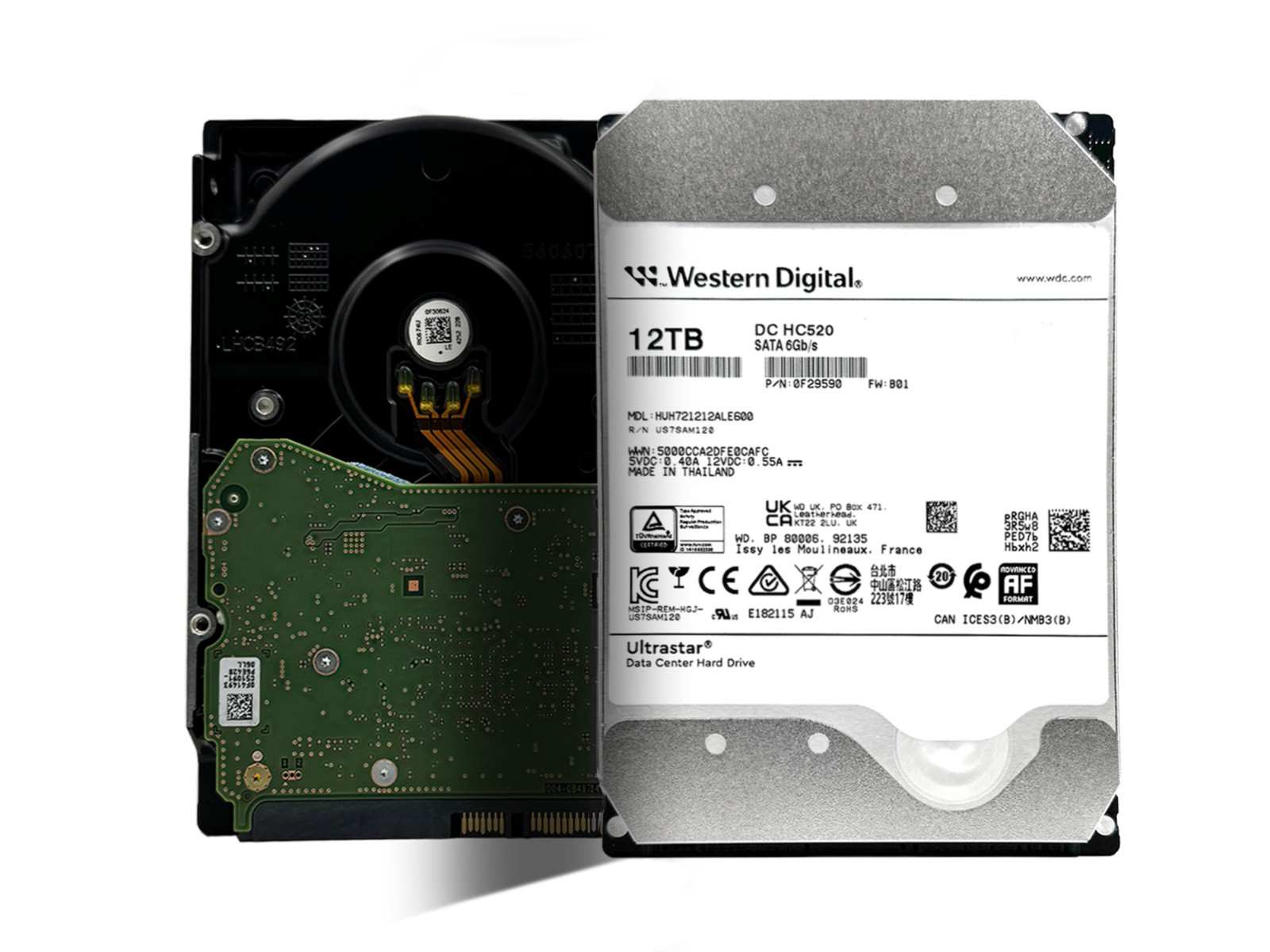 WD 12TB Ultrastar HE12 SATA 6Gbps 128MB 3.5\