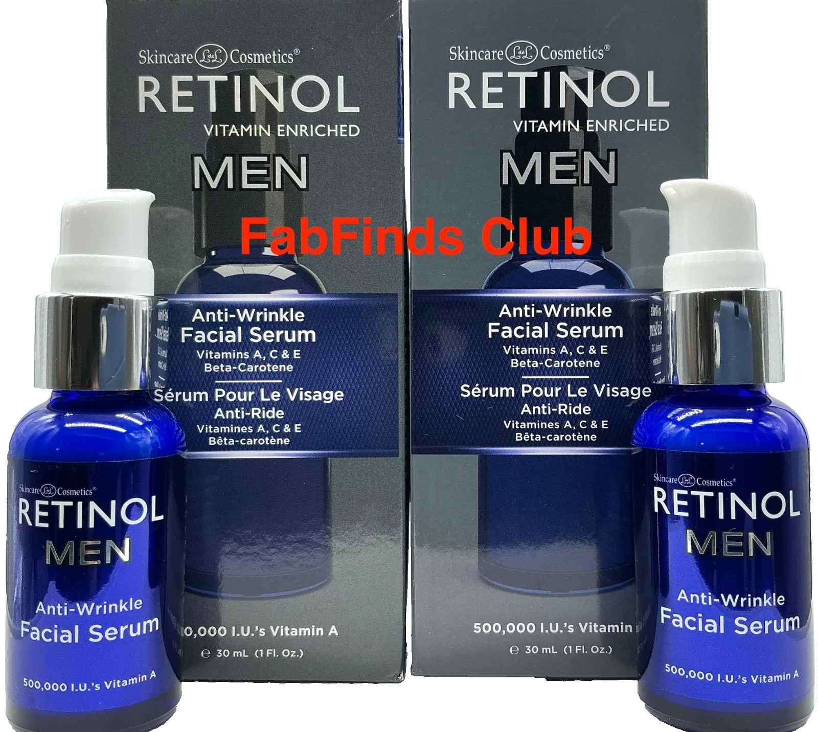 2X Retinol Men’s Anti Wrinkle Facial Serum-Smooth Wrinkles, Reduce Lines New