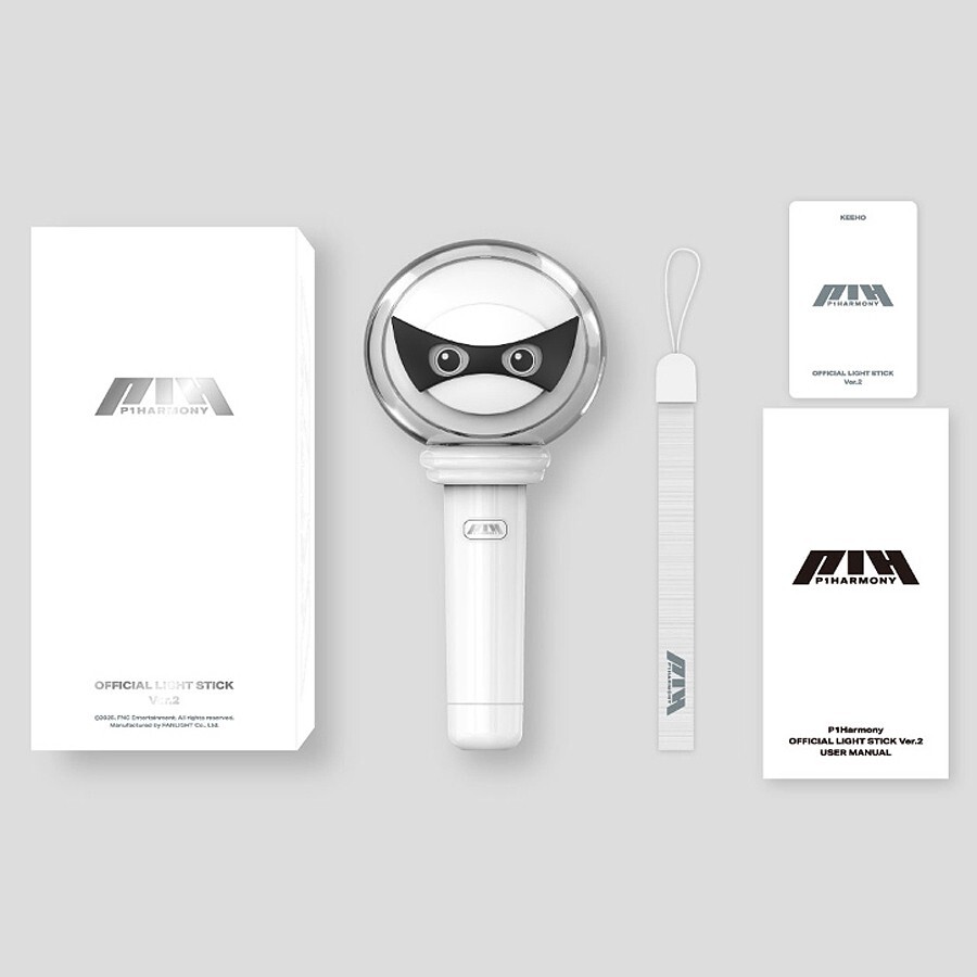 P1HARMONY OFFICIAL LIGHT STICK VER.2 w/ Strap,Photo Card Set, Manual FANLIGHT MD