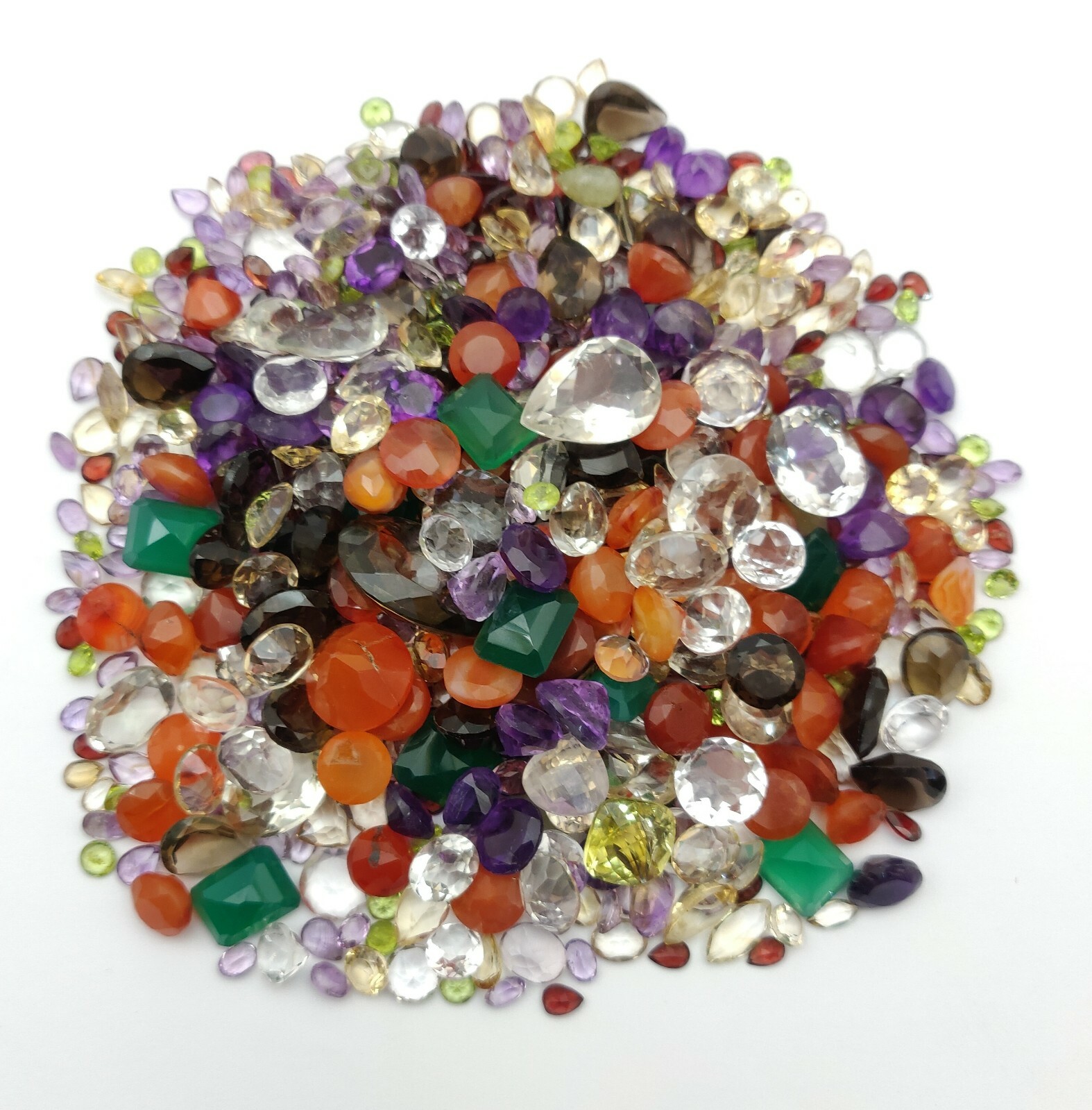 500 Carat Lot of Natural Mix Faceted Cut Gemstone~Amethyst, Citrine, Onyx,Quartz 500 Carat Lot of Natural Mix Faceted Cut Gemstone~Amethyst, Citrine, Onyx,Quartz