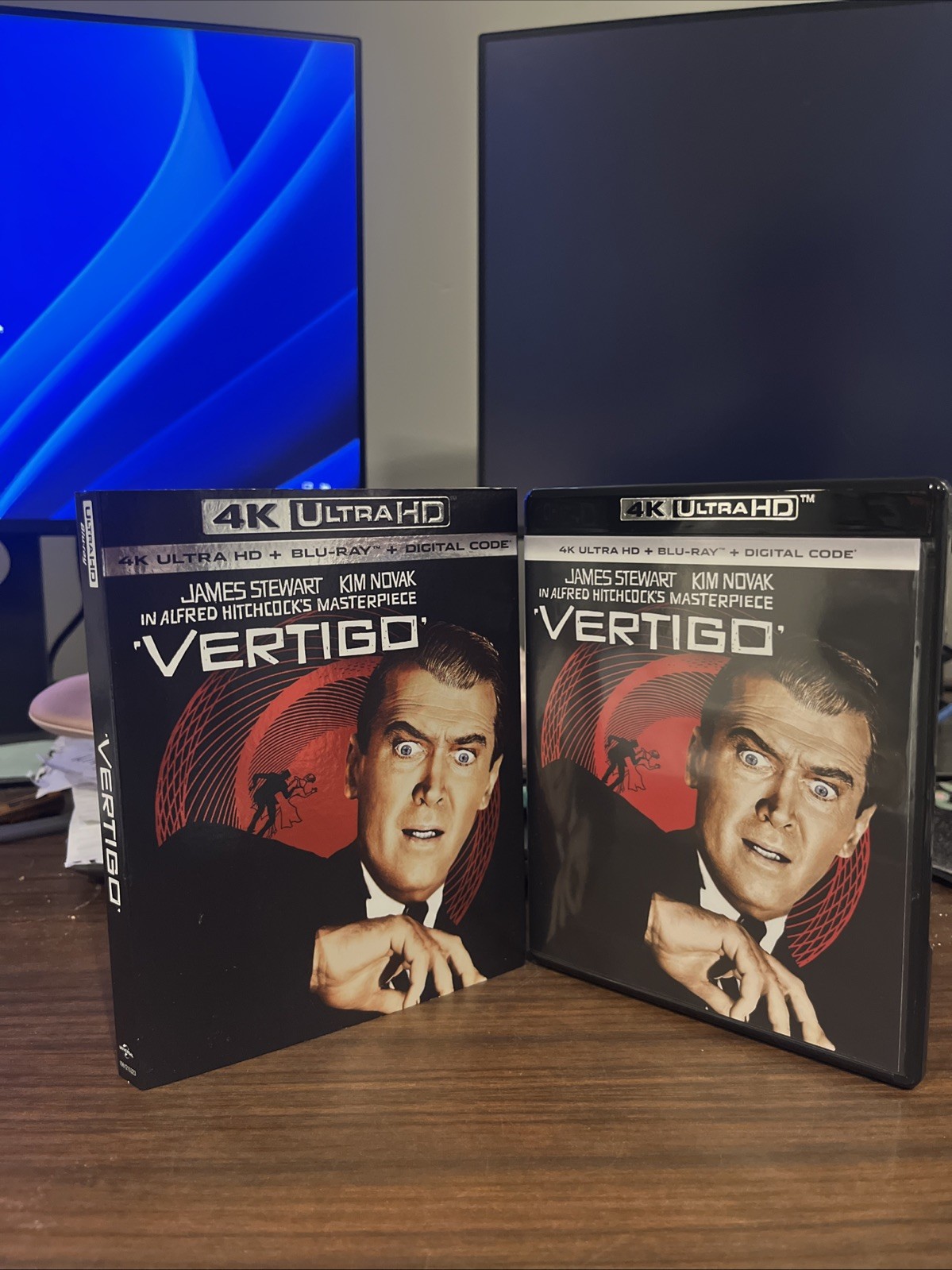 Vertigo 4K (1958) Ultra HD Blu-ray 2-Disc US Release w/SLIPCOVER