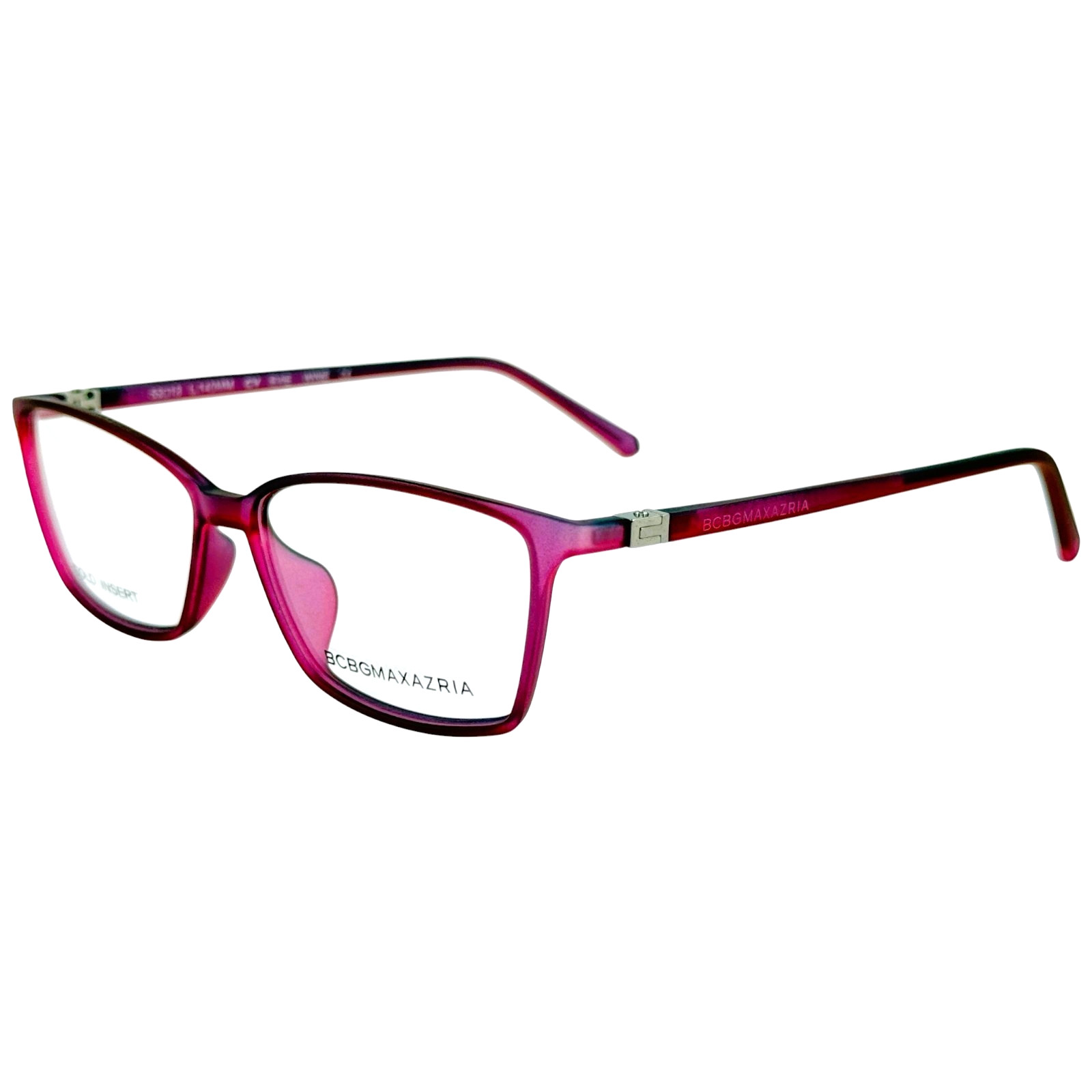 BCBG Maxazria Evie Womens Plastic Eyeglass Frame Wine 53-13 Italy BCBG Maxazria Evie Womens Plastic Eyeglass Frame Wine 53-13 Italy