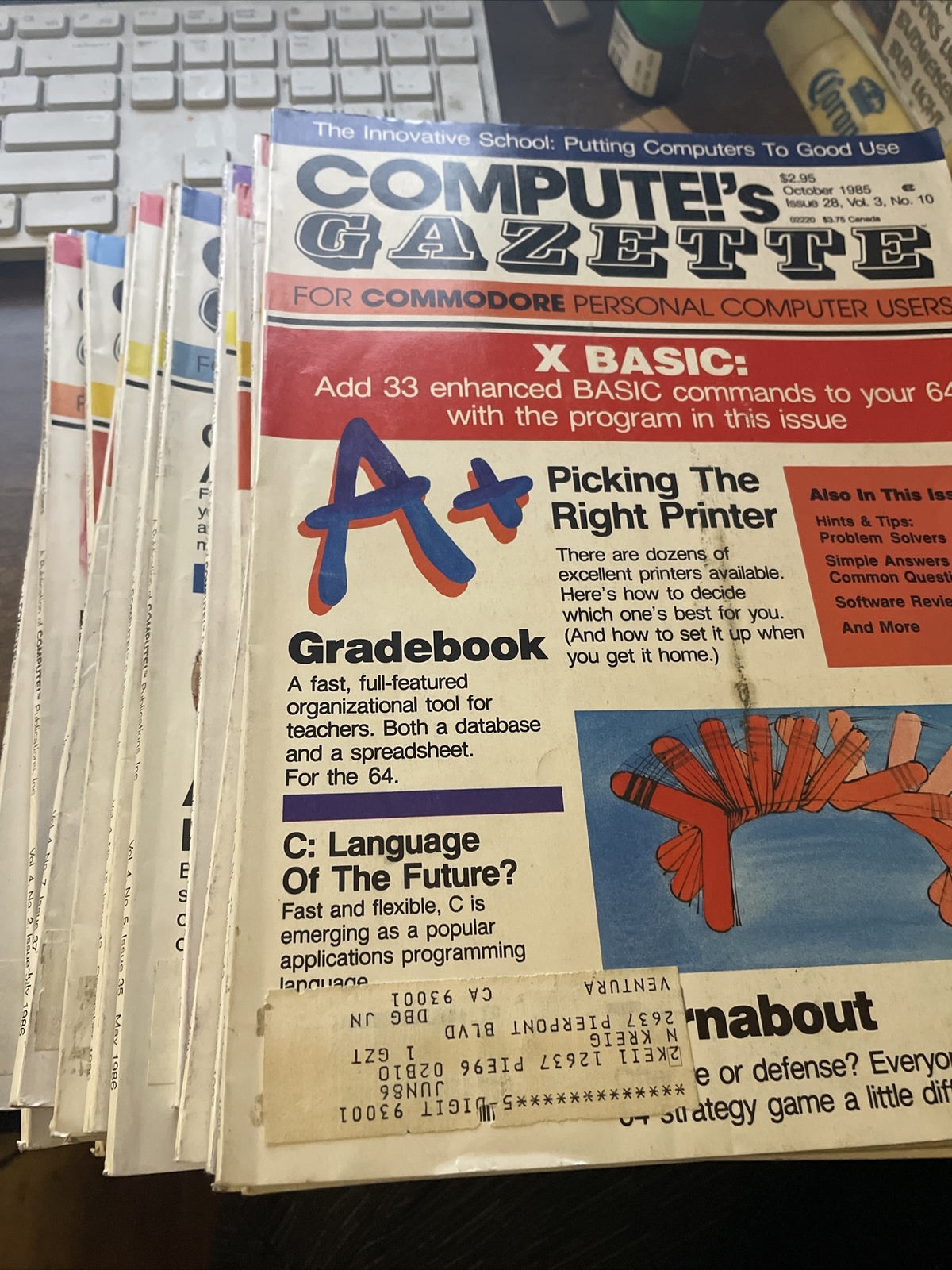 VINTAGE COMPUTE’S GAZETTE MAGAZINE LOT EXCELLENT CONDITION (16 TOTAL) 1985-1987 VINTAGE COMPUTE’S GAZETTE MAGAZINE LOT EXCELLENT CONDITION (16 TOTAL) 1985-1987