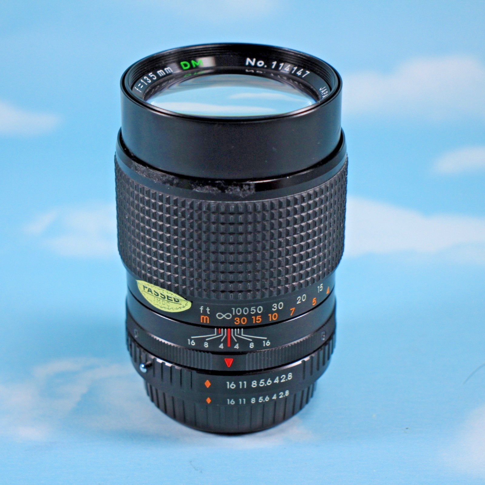 X-Kominar T  f/2.8 135mm DM Camera  Lens - Made in Japan - Untested