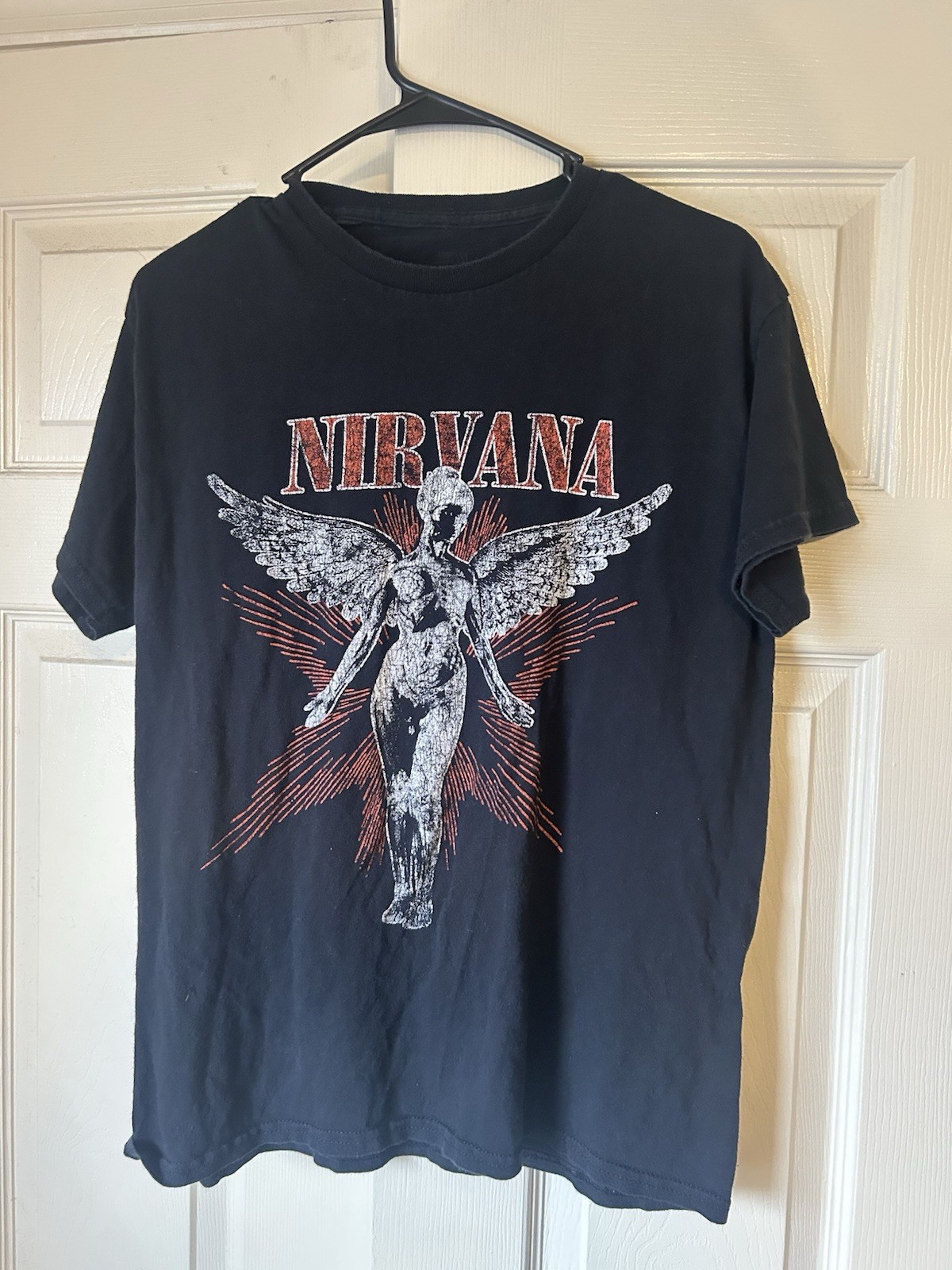 Nirvana black cotton t-shirt #rock #bandtee