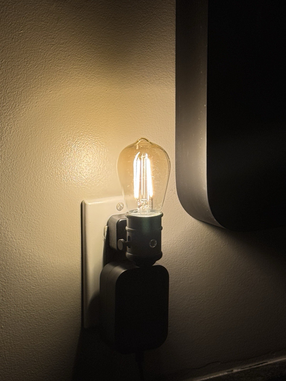“2 PACK” GE Vintage Style LED Warm Candle Night Light Bulbs ST14 Clear 2-Pack
