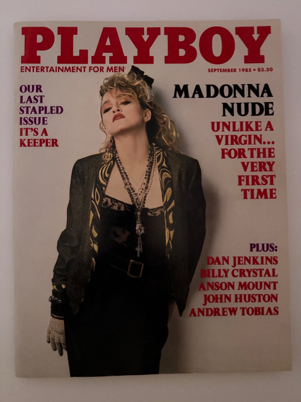 Playboy Magazine September 1985 Last Stapled Issue Madonna Billy Crystal Vintage