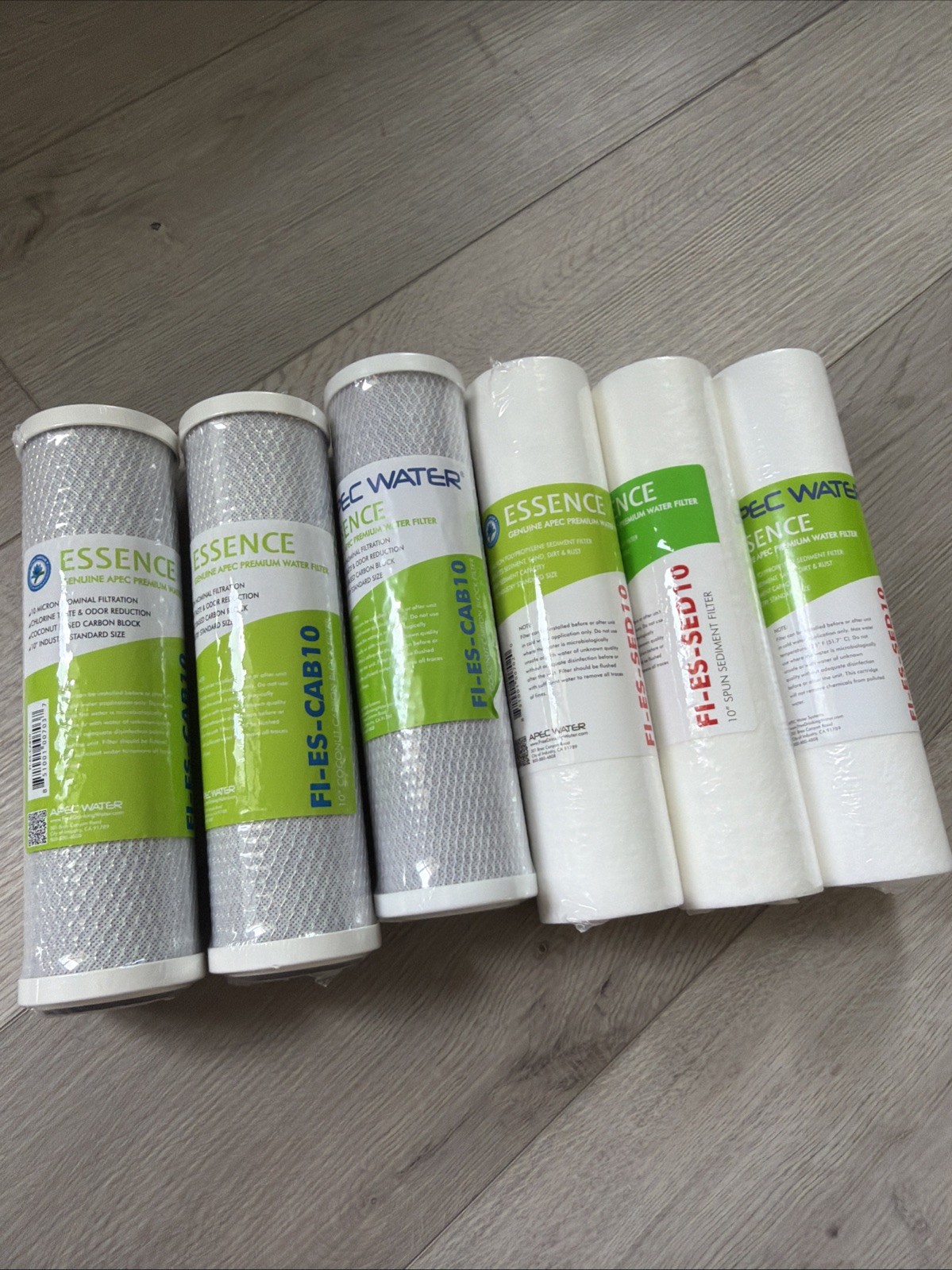 Genuine APEC ESSENCE Replacement Filters For Undersink 6 PACK FI-ES-CAB10
