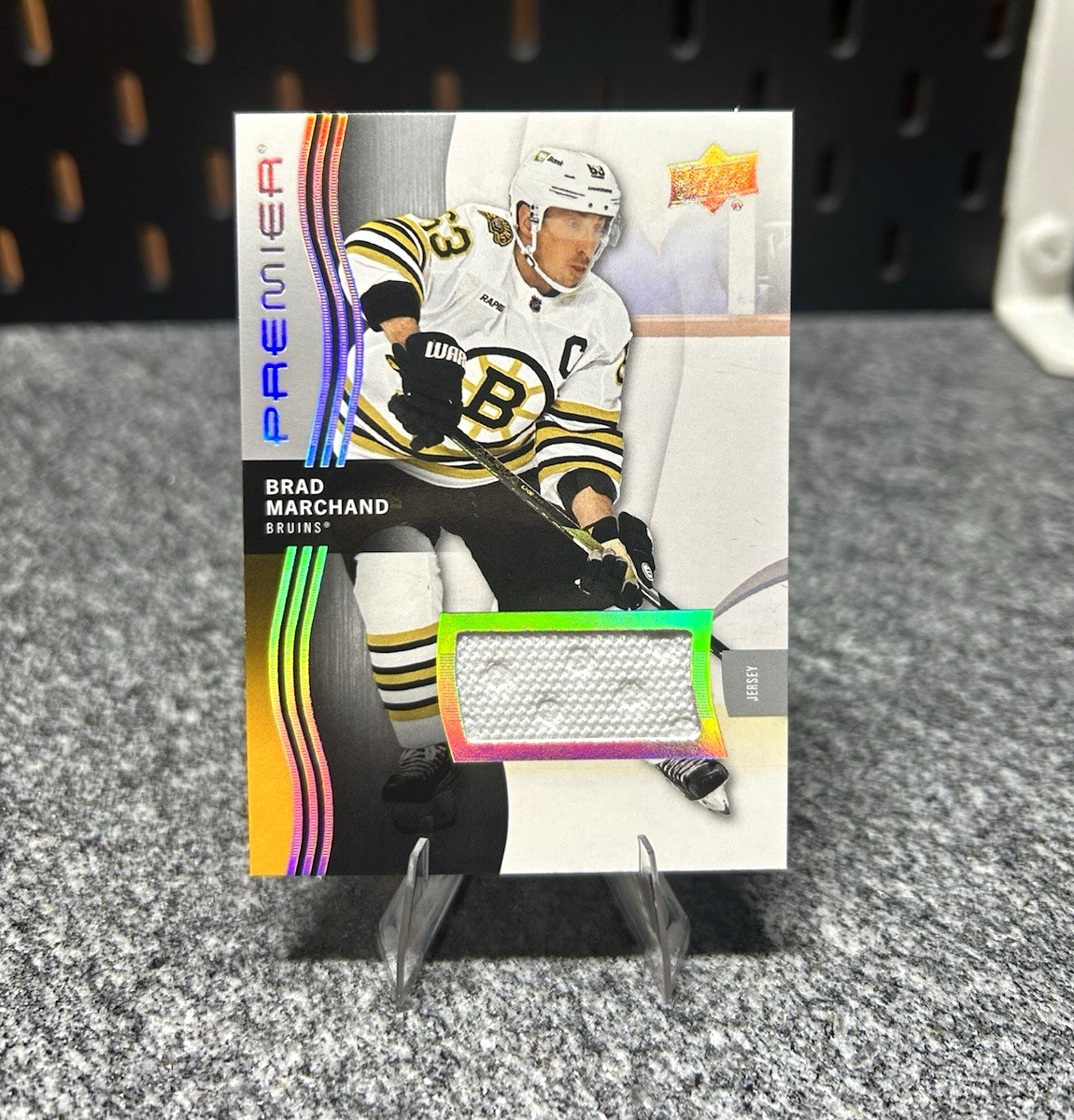 Upper Deck 2023-24 Premier Brad Marchand #29 Boston Bruins Memorabilia Card