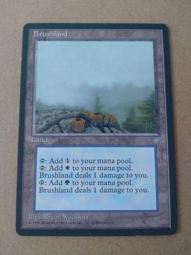 MTG Brushland ICE English Version #8082b5 MTG Brushland ICE English Version #8082b5