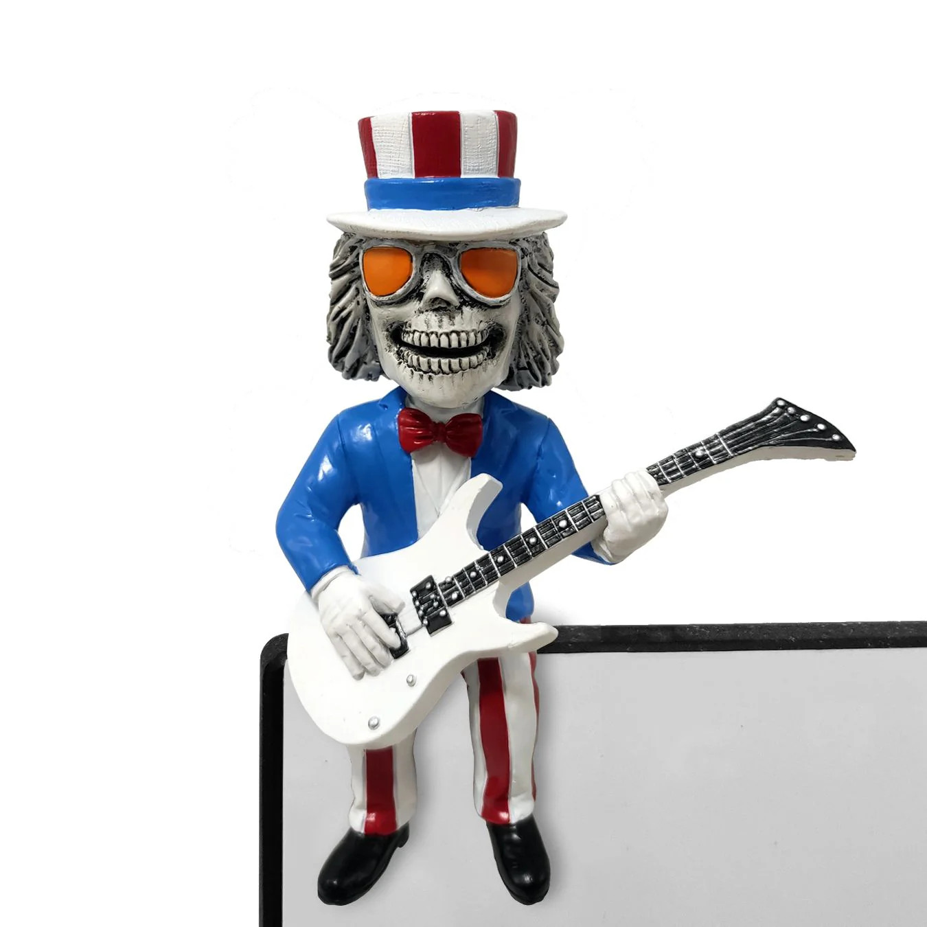 Uncle Sam Grateful Dead Bobblehead Patriotic United States with Guitar Uncle Sam Grateful Dead Bobblehead Patriotic United States with Guitar