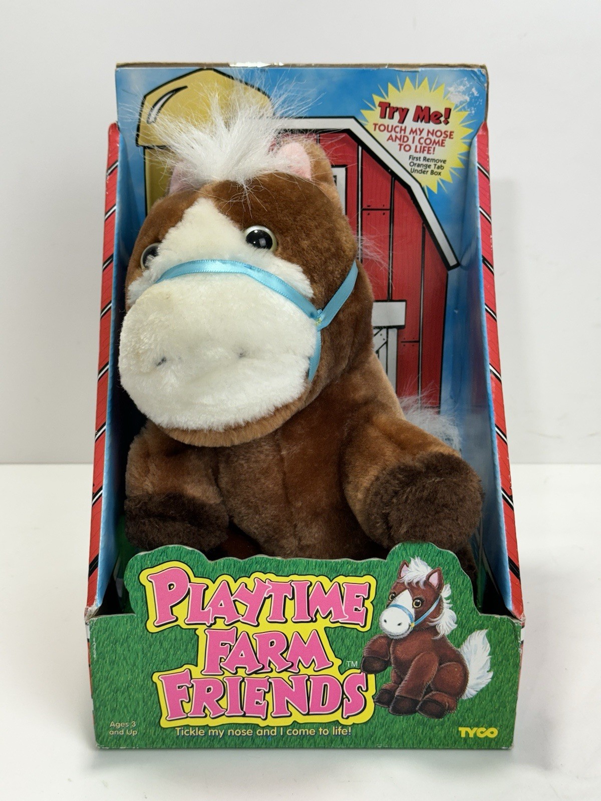 Tyco 1995 Plush Horse Playtime Farm Friends Movement & Sound Toy New in Box