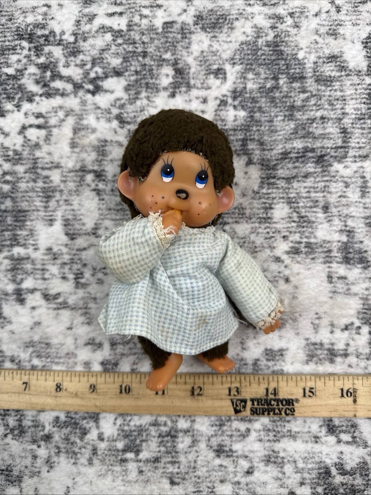 Vintage 1977 Russ Berrie Thumkey Plush Monkey Japan Monchhichi Style 7 Inch Vintage 1977 Russ Berrie Thumkey Plush Monkey Japan Monchhichi Style 7 Inch