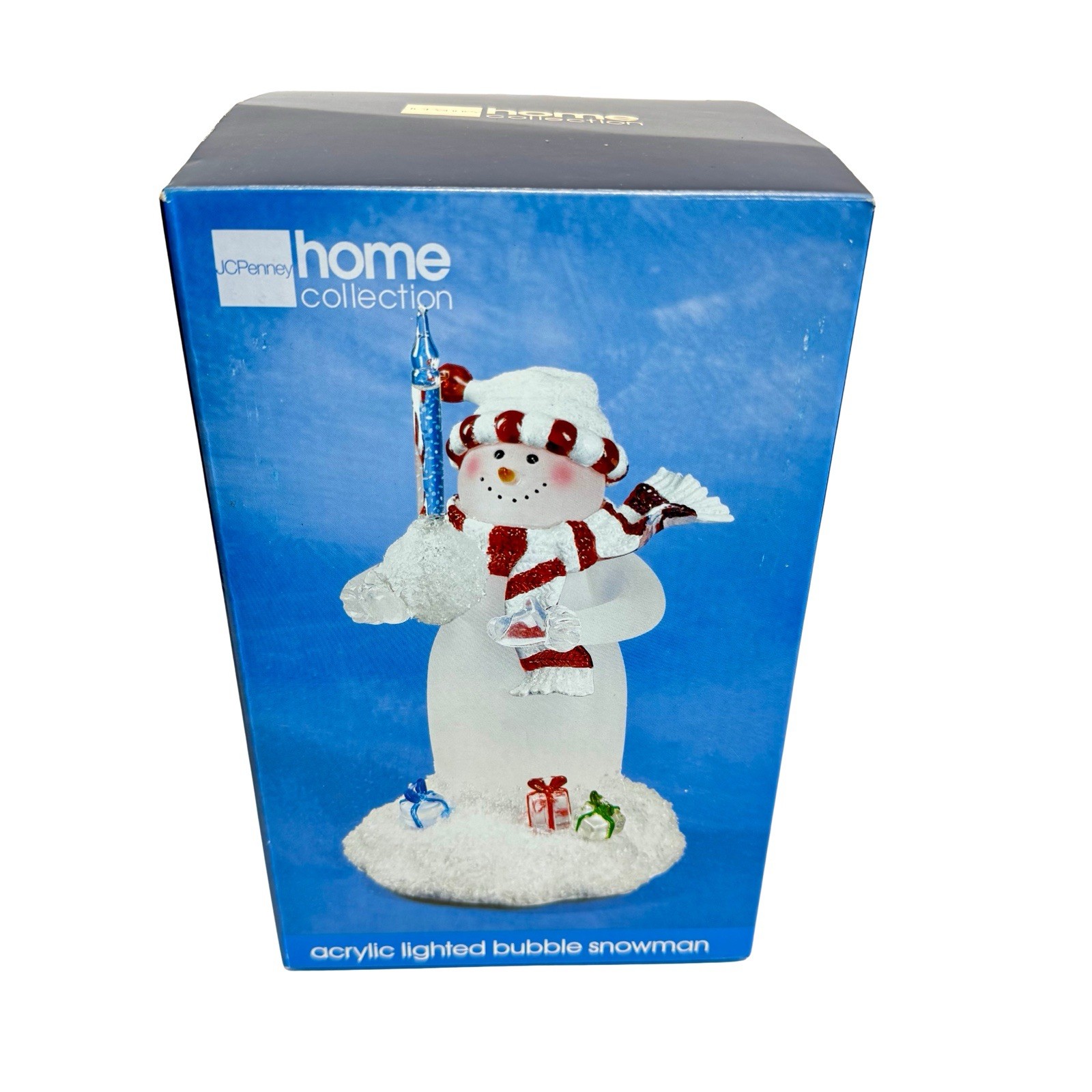 JCPenney Home Collection Acrylic Lighted Snowman w/ Presents