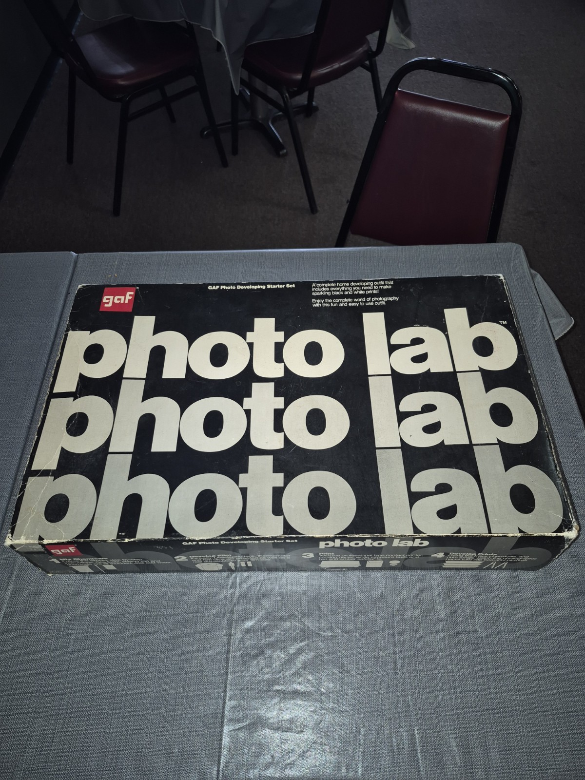 Vintage GAF Photo Lab Photo Developing Starter Set Original Box Vintage GAF Photo Lab Photo Developing Starter Set Original Box