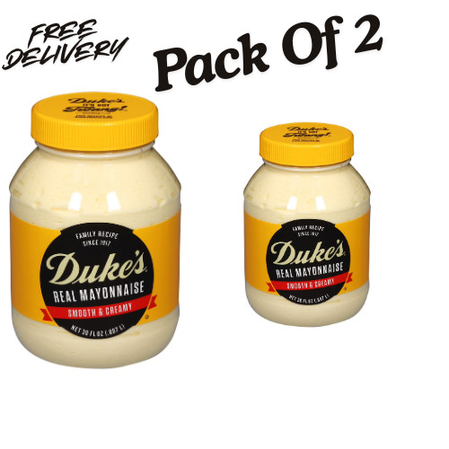 (2 pack) Duke\'s® Real Mayonnaise, 30 oz Jar, Smooth & Creamy Mayo