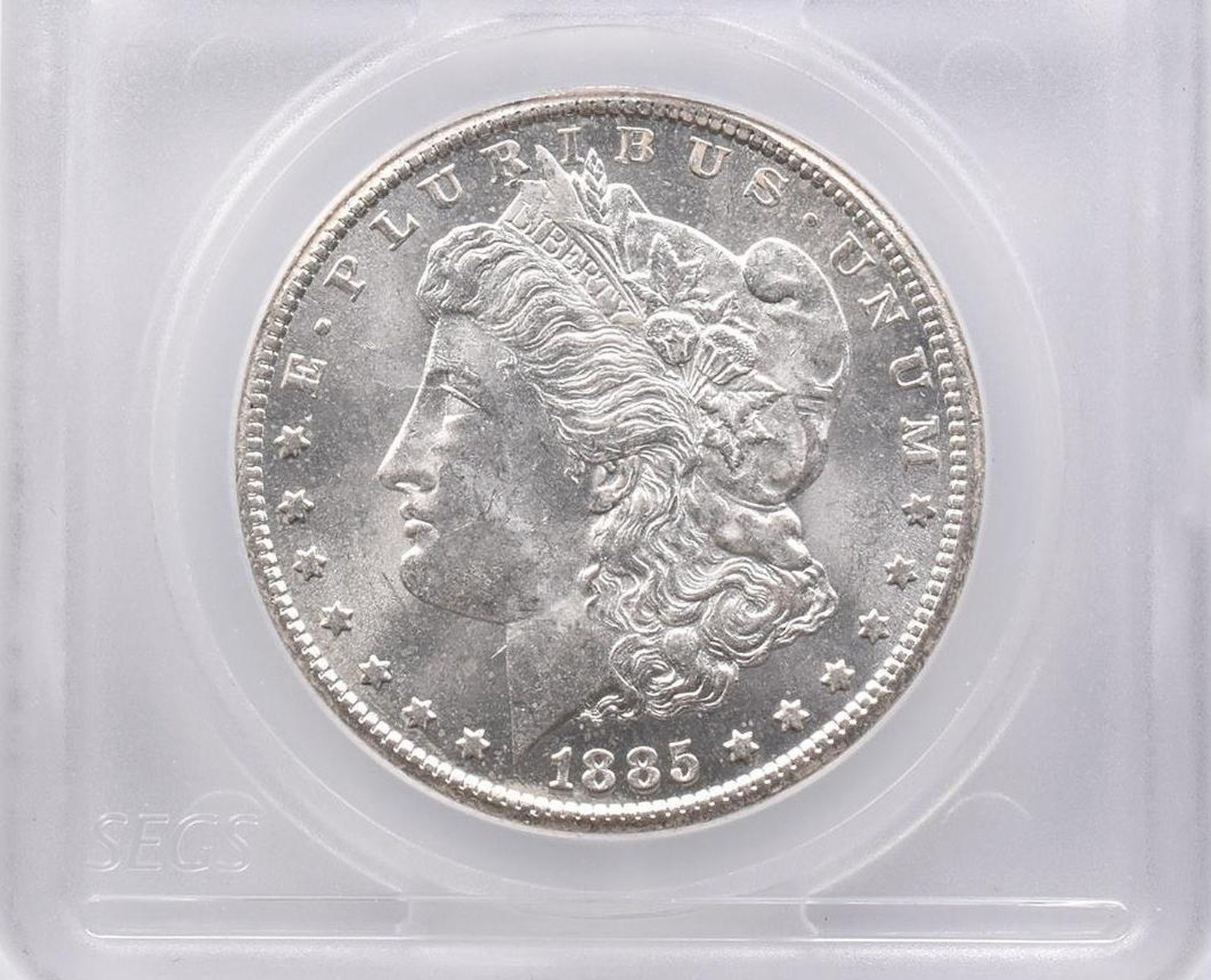 1885-CC Morgan Silver Dollar VAM 2 Dash/2nd 8 1st C/CC Recut *8603