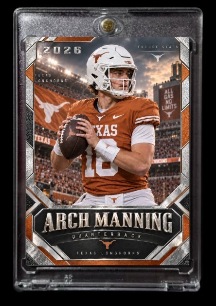 2026 Arch Manning Future Stars Rookie Card #AM-16 Texas Longhorns Football 2026 Arch Manning Future Stars Rookie Card #AM-16 Texas Longhorns Football