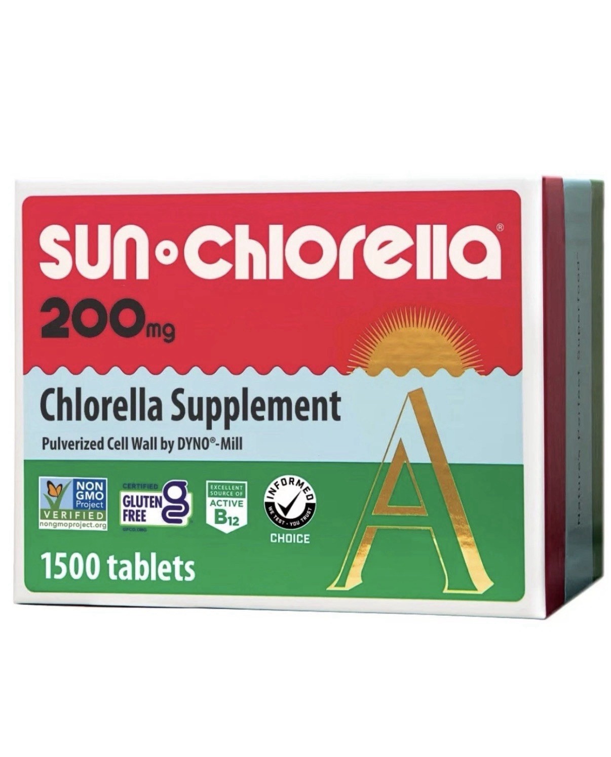 Sun Chlorella 200mg Whole Body Wellness Green Algae Superfood Supplement 1500Tab Sun Chlorella 200mg Whole Body Wellness Green Algae Superfood Supplement 1500Tab