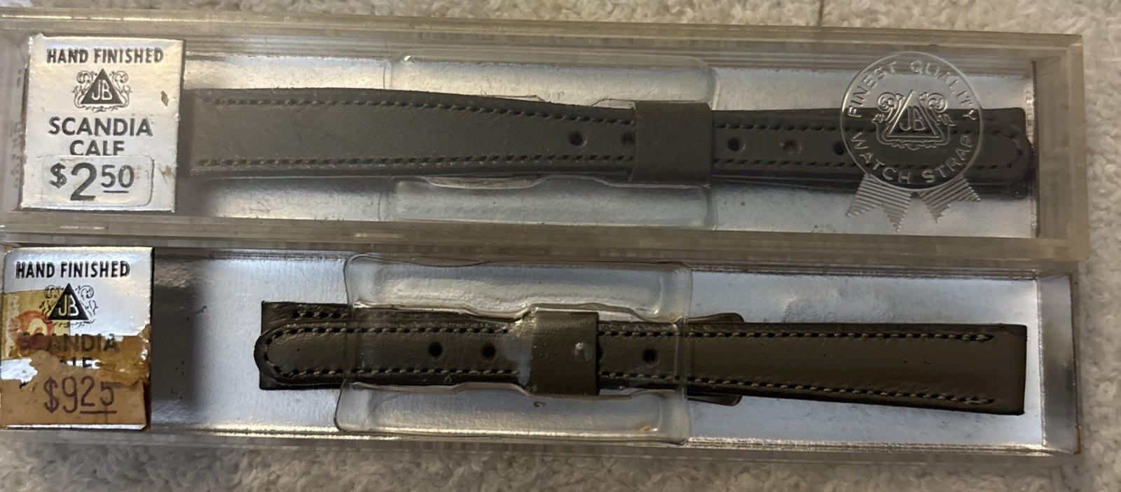 Vintage JB Champion Scandia Calf  7/16” Leather Watch Band Strap NOS  #100 e