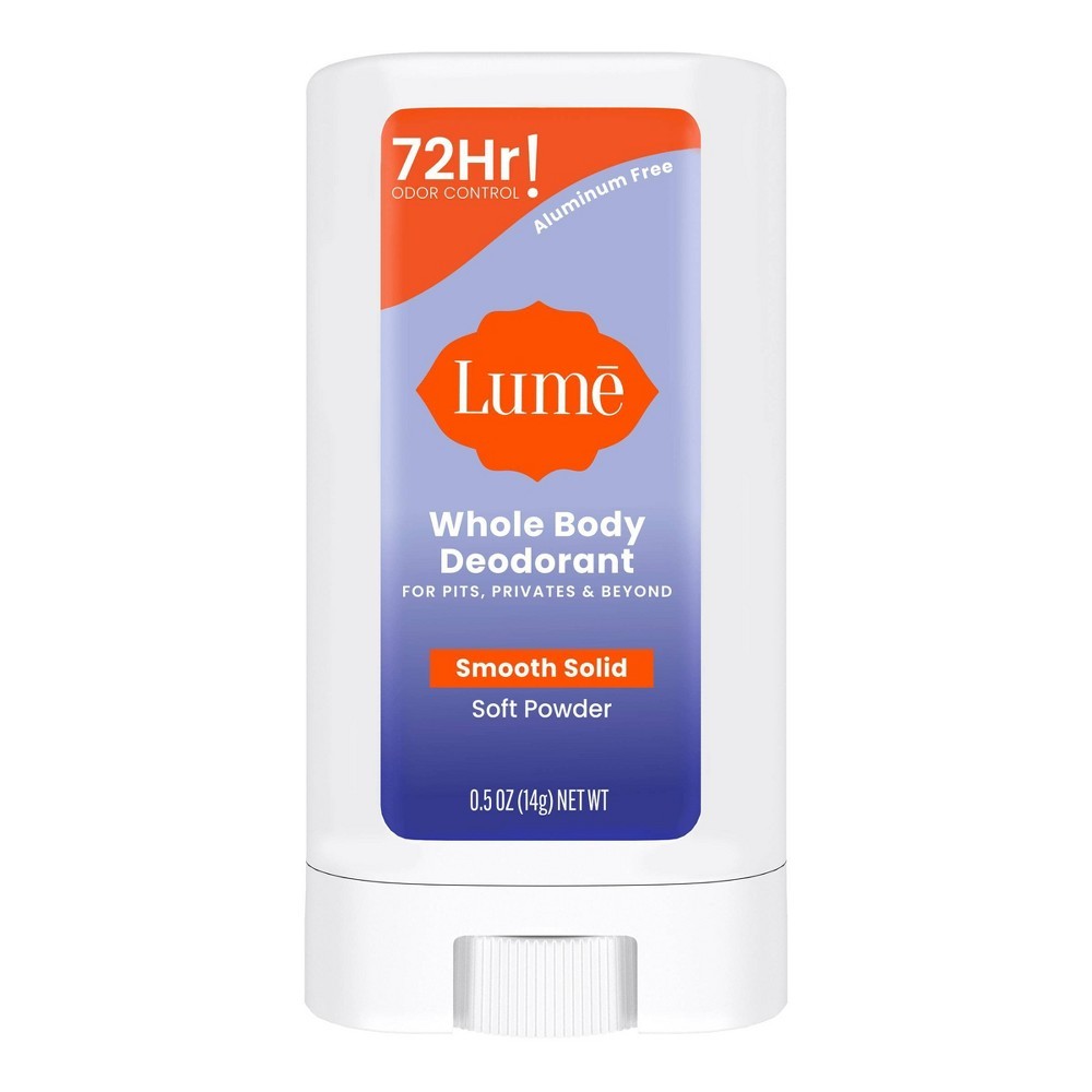 Lume Whole Body Women\'s Smooth Solid Deodorant Soft Powder Travel Size 0.5 oz