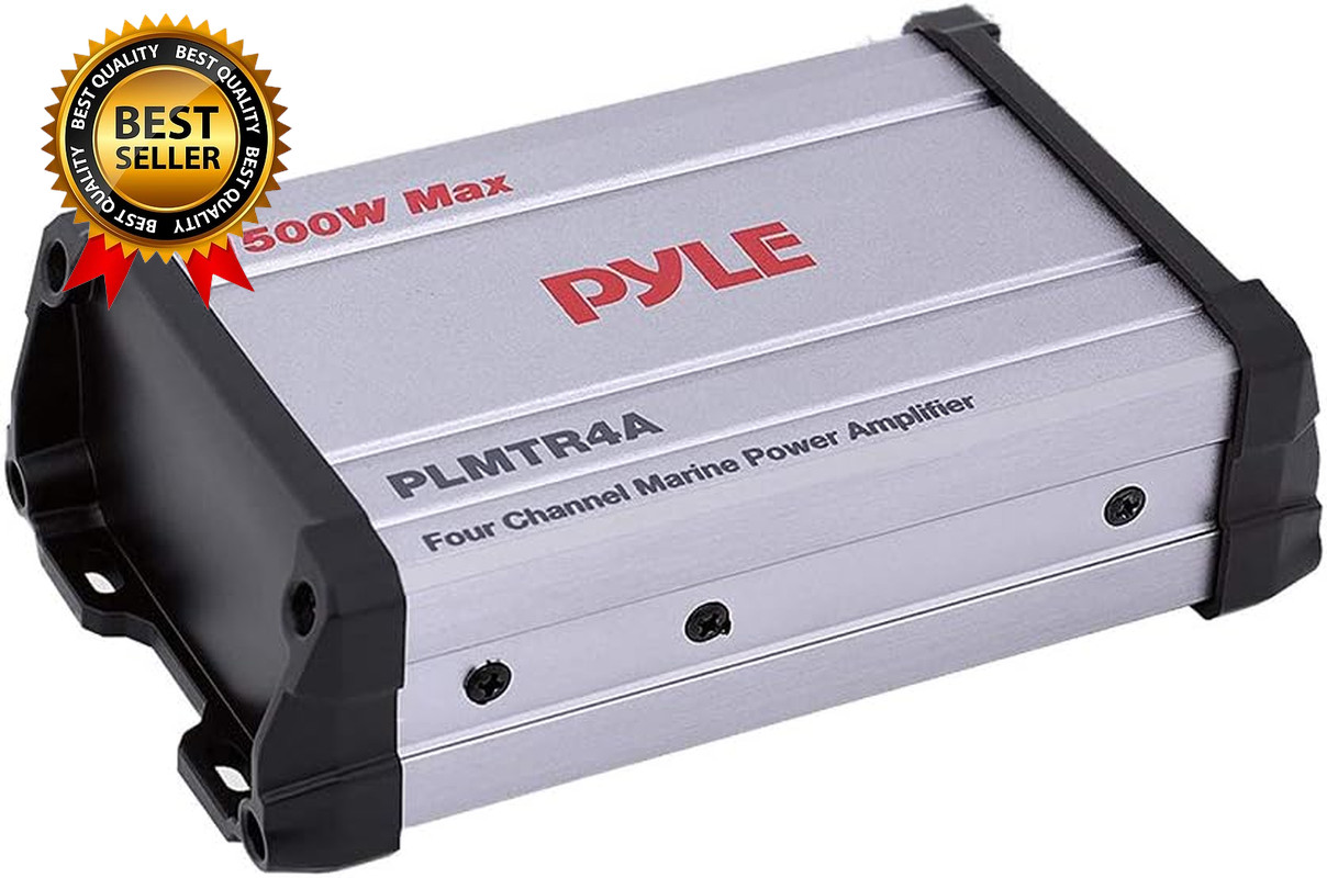 1500W 4-Channel Marine Amplifier Receiver - Waterproof & Weatherproof Marine Gra 1500W 4-Channel Marine Amplifier Receiver - Waterproof & Weatherproof Marine Gra