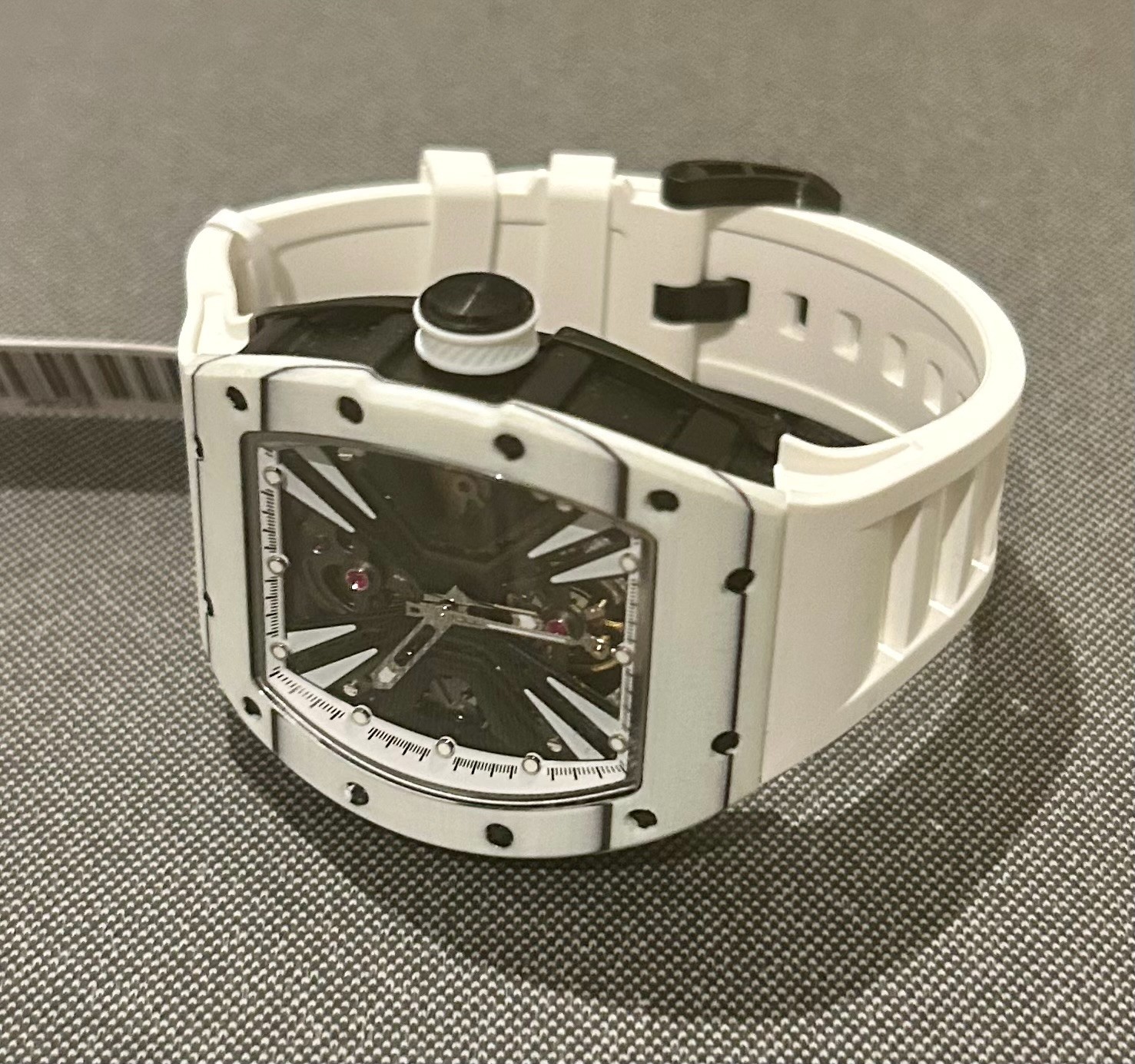 New Invicta S1 Rally Automatic White Watch. Carbon Fiber Case 41mm Dial.