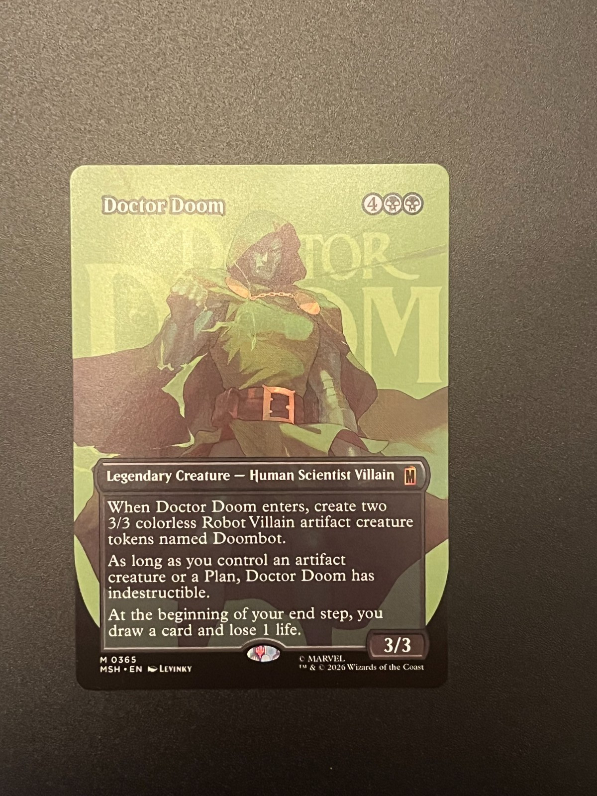 Magic the Gathering - Doctor Doom (Borderless) (365) NM New Marvel SuperHeros