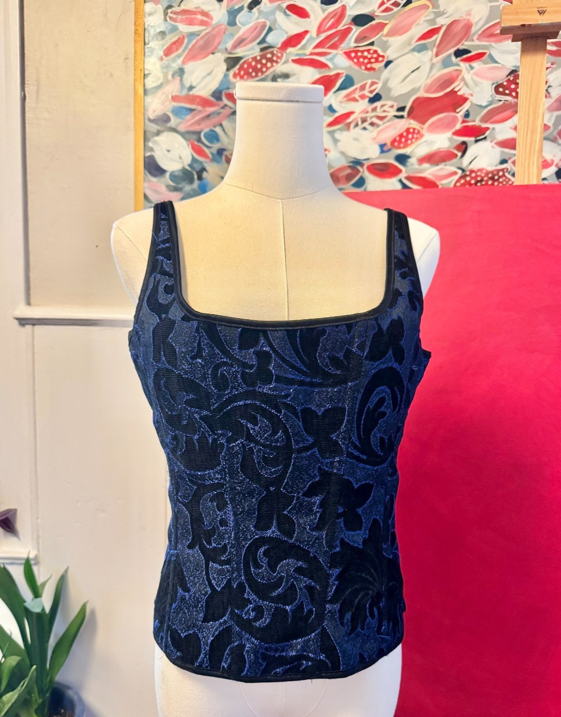 VTG Frederick\'s of Hollywood Royal Heartbreaker Bustier Corset Lace-up Top Y2K VTG Frederick\'s of Hollywood Royal Heartbreaker Bustier Corset Lace-up Top Y2K
