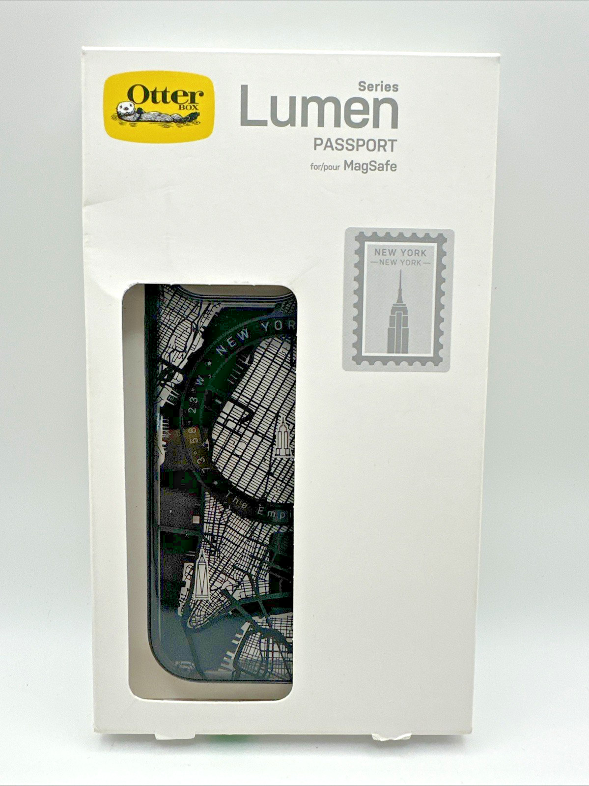 OtterBox Lumen Passport Apple iPhone 15 Pro New York Clear Case MagSafe - New