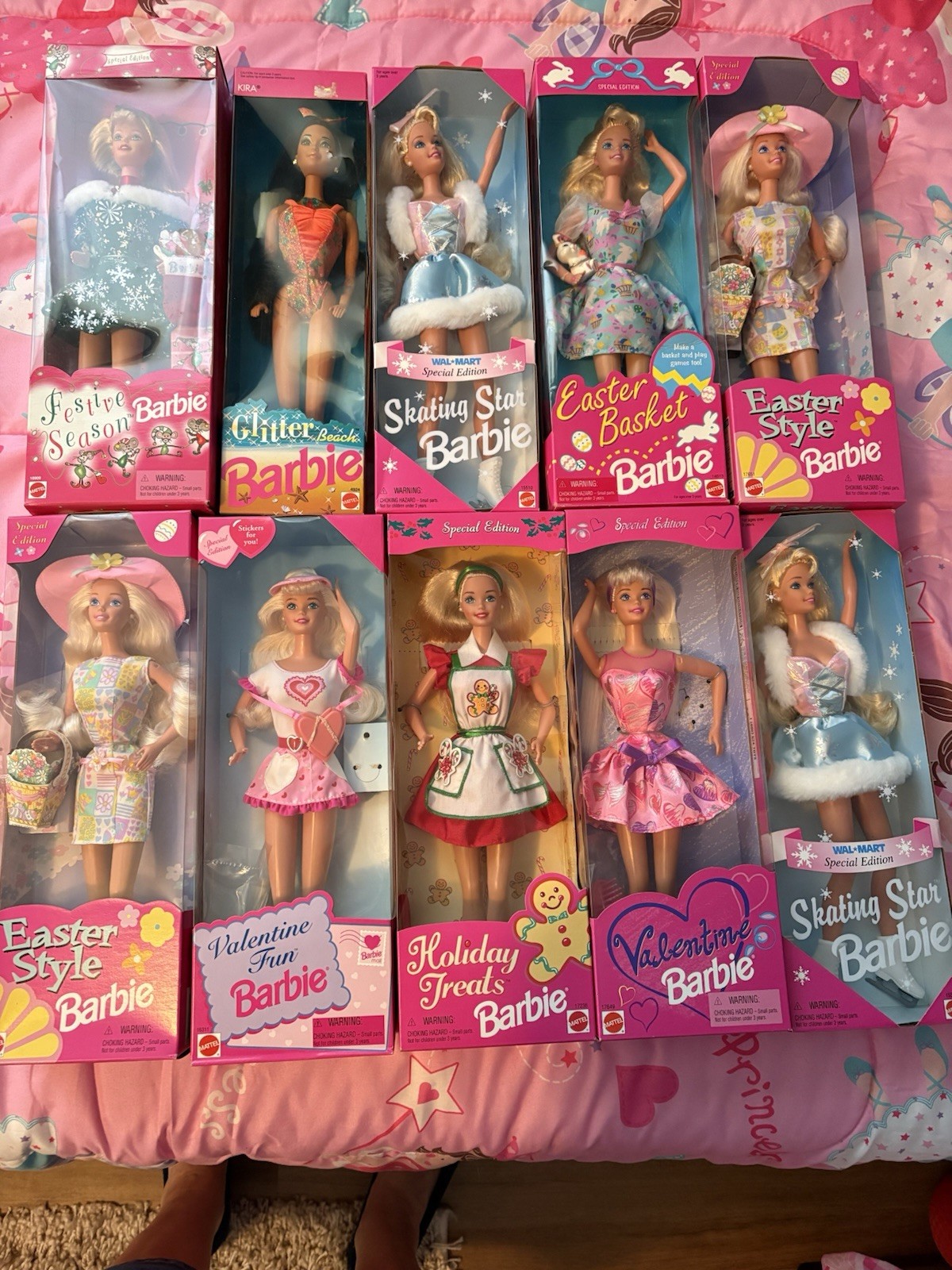 Collection Of 10 Barbie Dolls  IN ORIGINAL BOXES. Open to offers 
