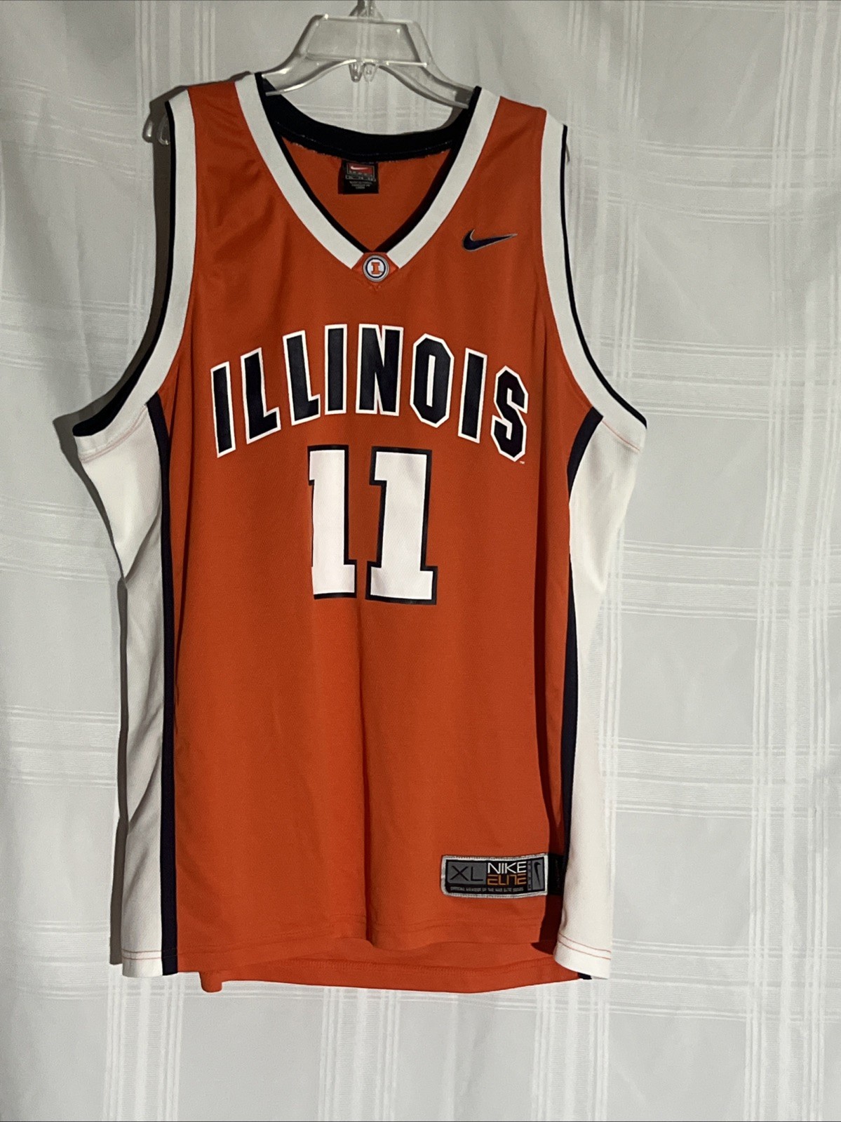 Vtg 2004 Y2k Nike Elite Illinois Fighting Illini Jersey #11 Dee Brown Men’s XL
